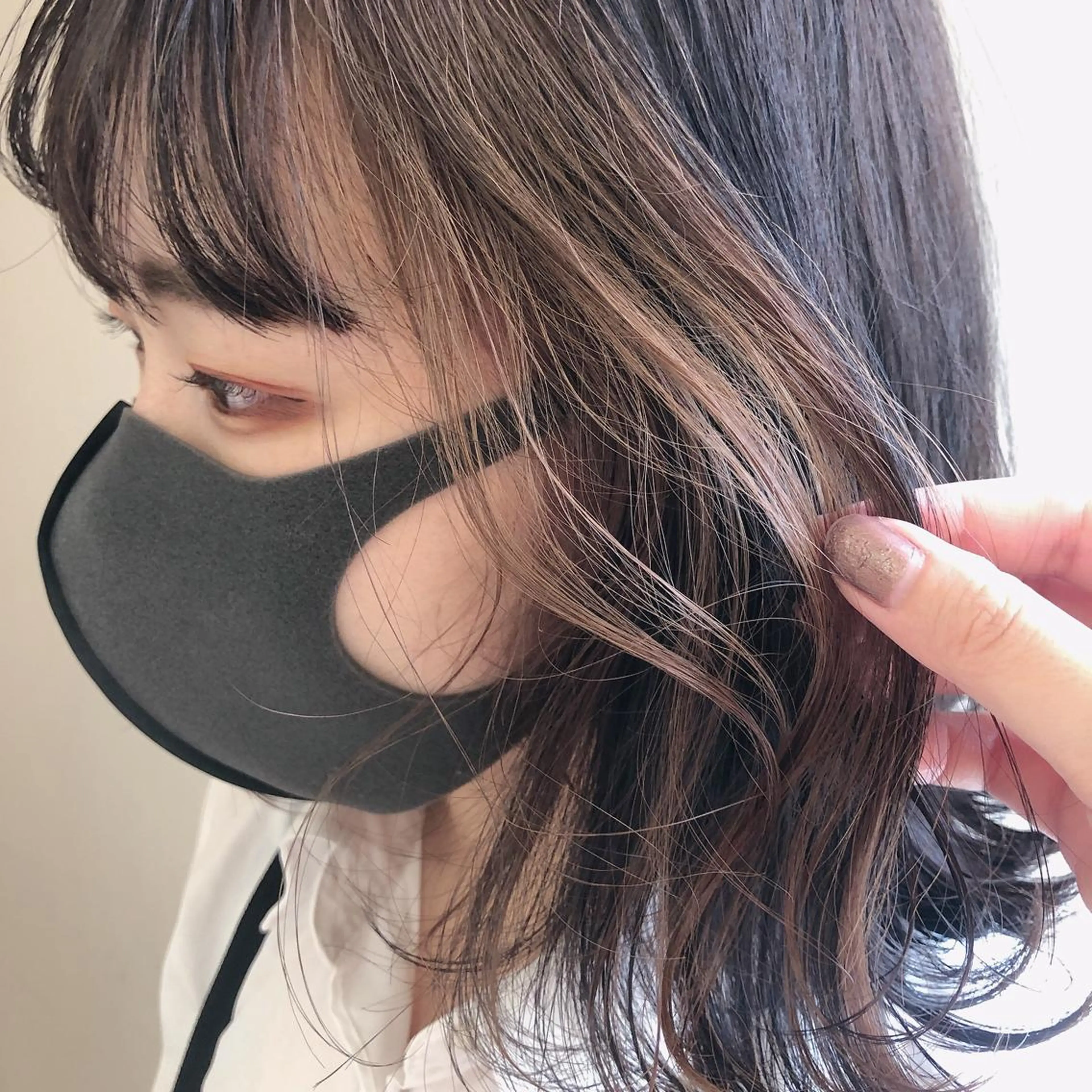 ミディアム カラー 顔周りカット 盛れるレイヤーカット 得意🌹井上美沙のヘアスタイル