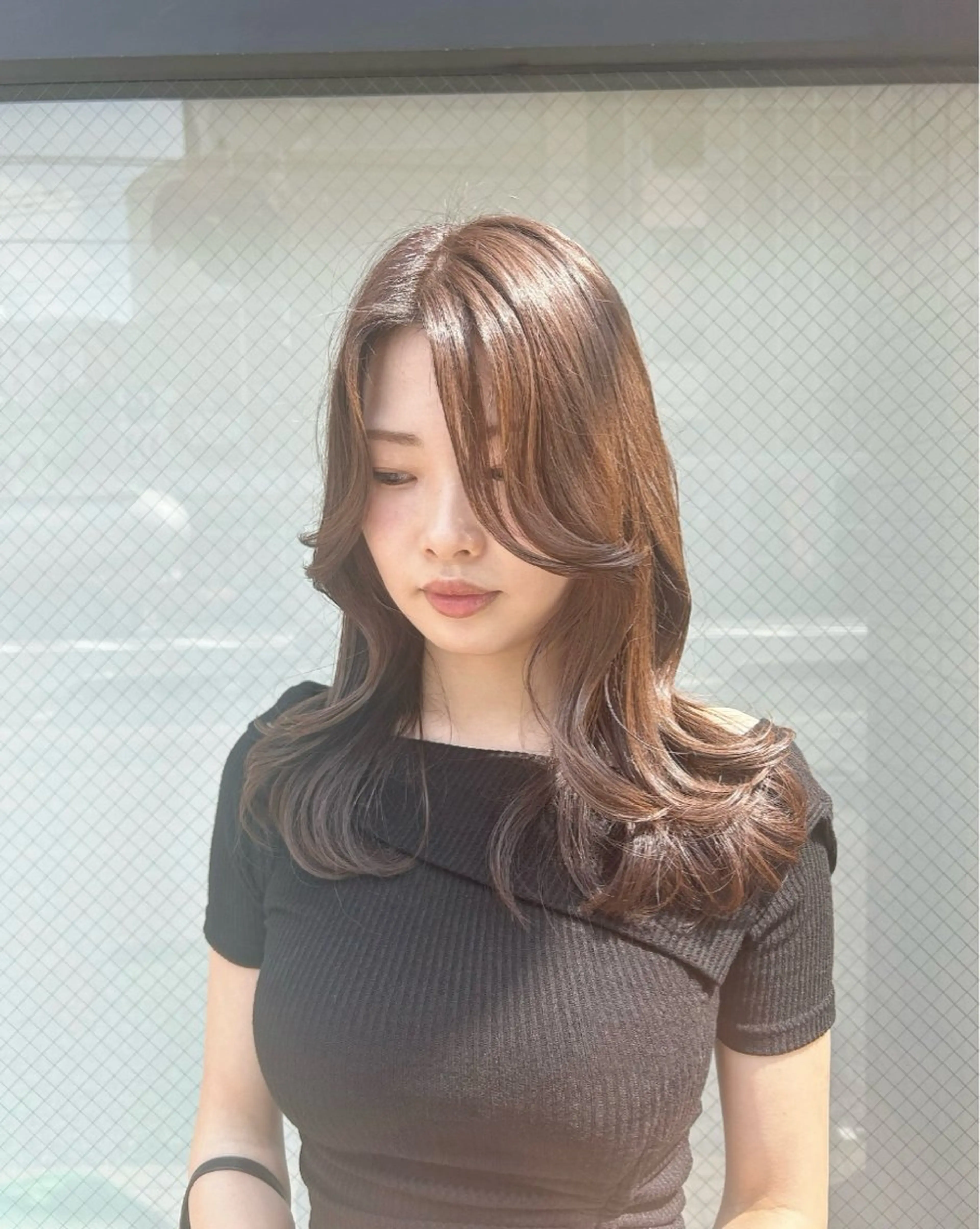 ロング カラー 韓国風ヘア カット トリートメント 🫧顔周りカット 🫧樫村優香のヘアスタイル