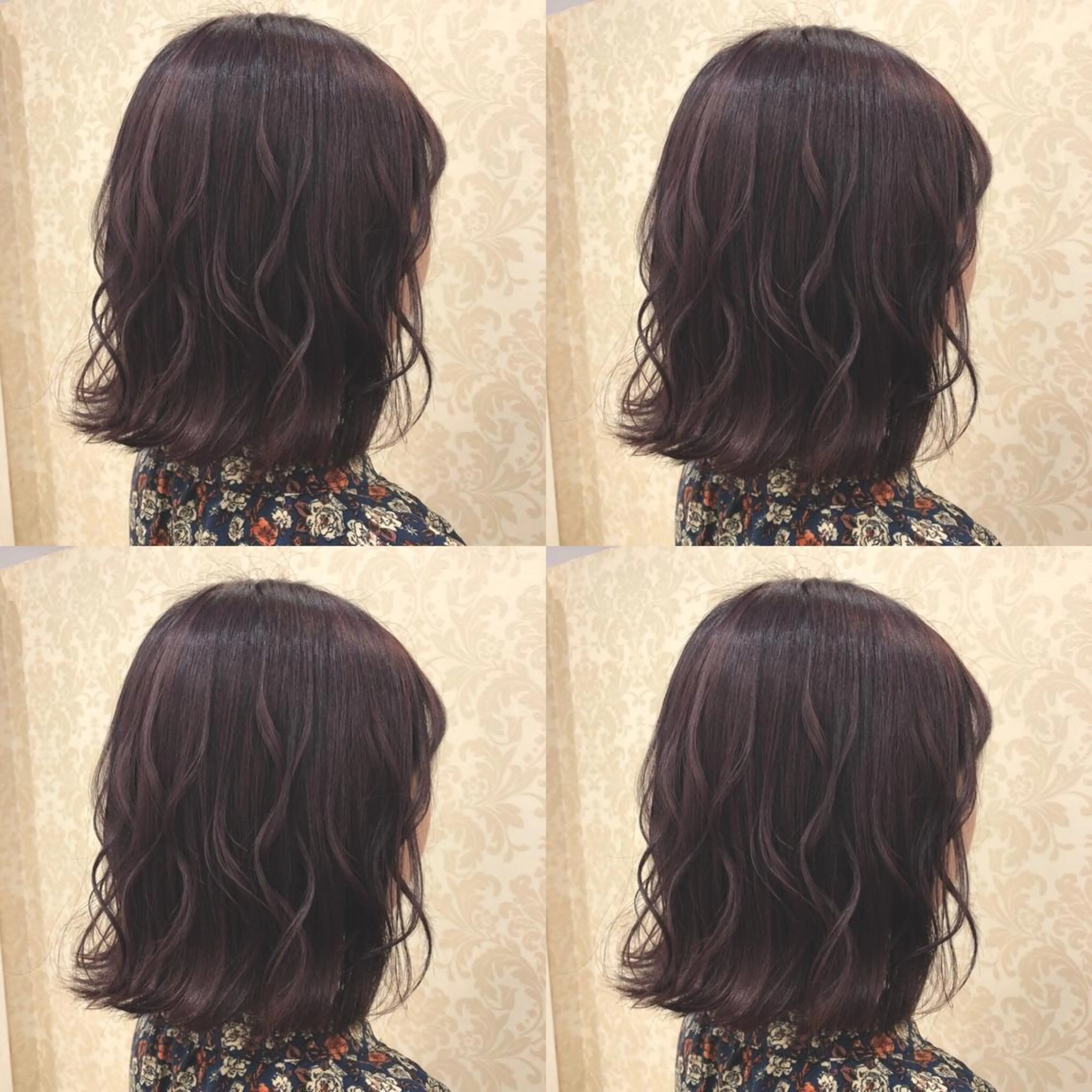 ミディアム カラー カシス 🌷MAYU 🌷のヘアスタイル