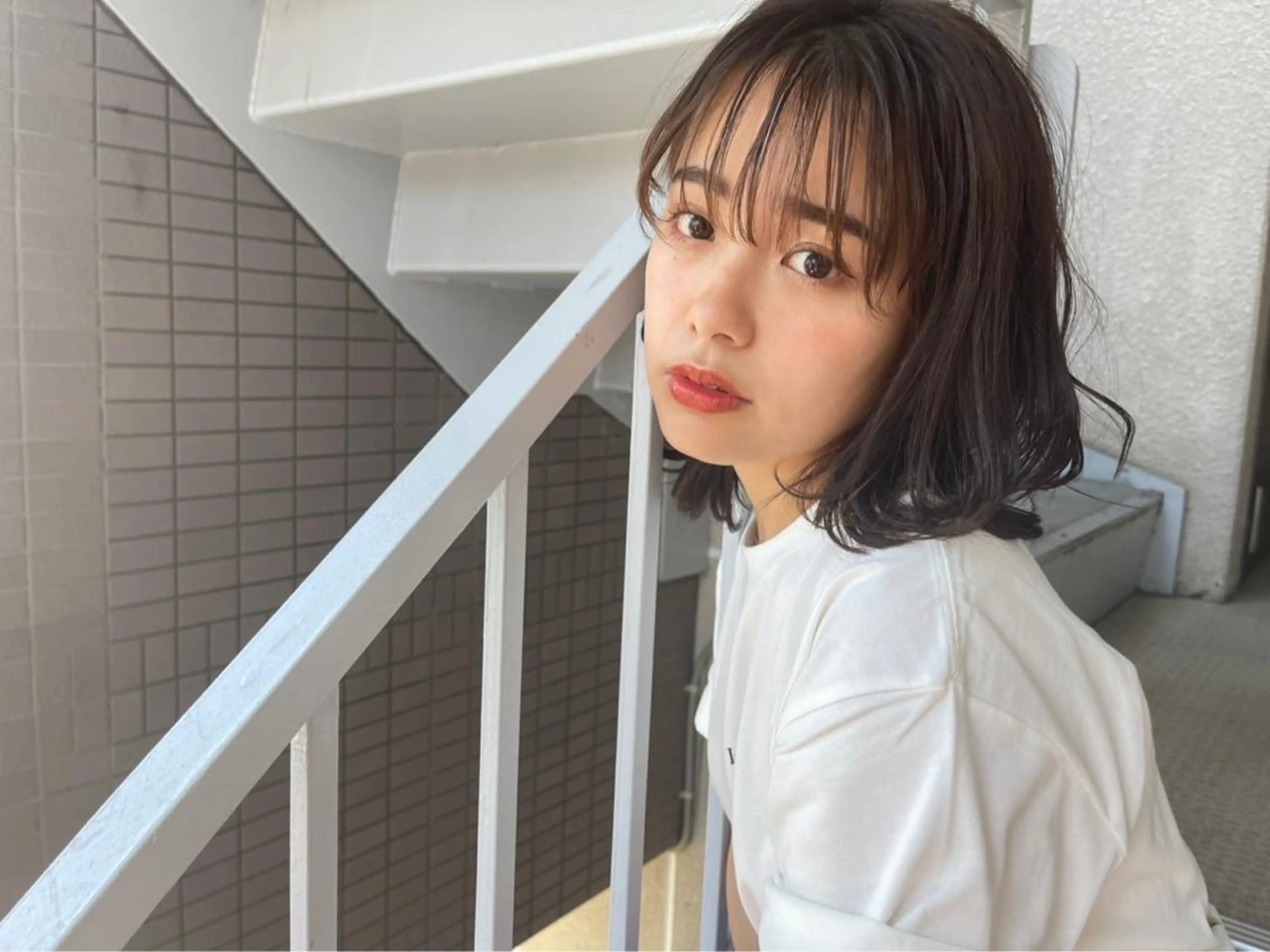 ミディアム カラー 三宅 涼馬のヘアスタイル