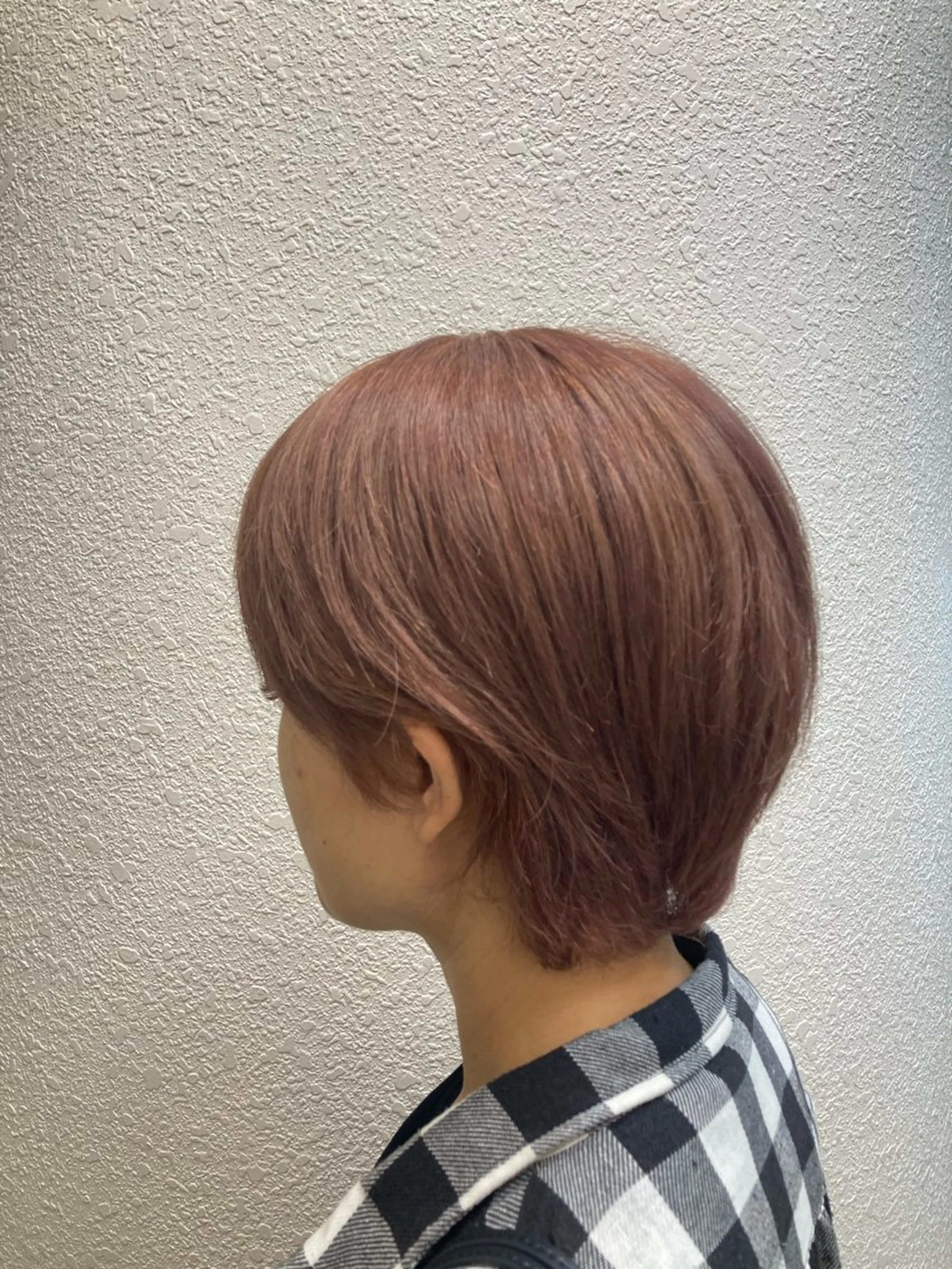 ショート カラー ベージュカラー ピンクカラー ピンクベージュ SHIAN八王子店 仁香𓂃 𓈒𓏸のヘアスタイル