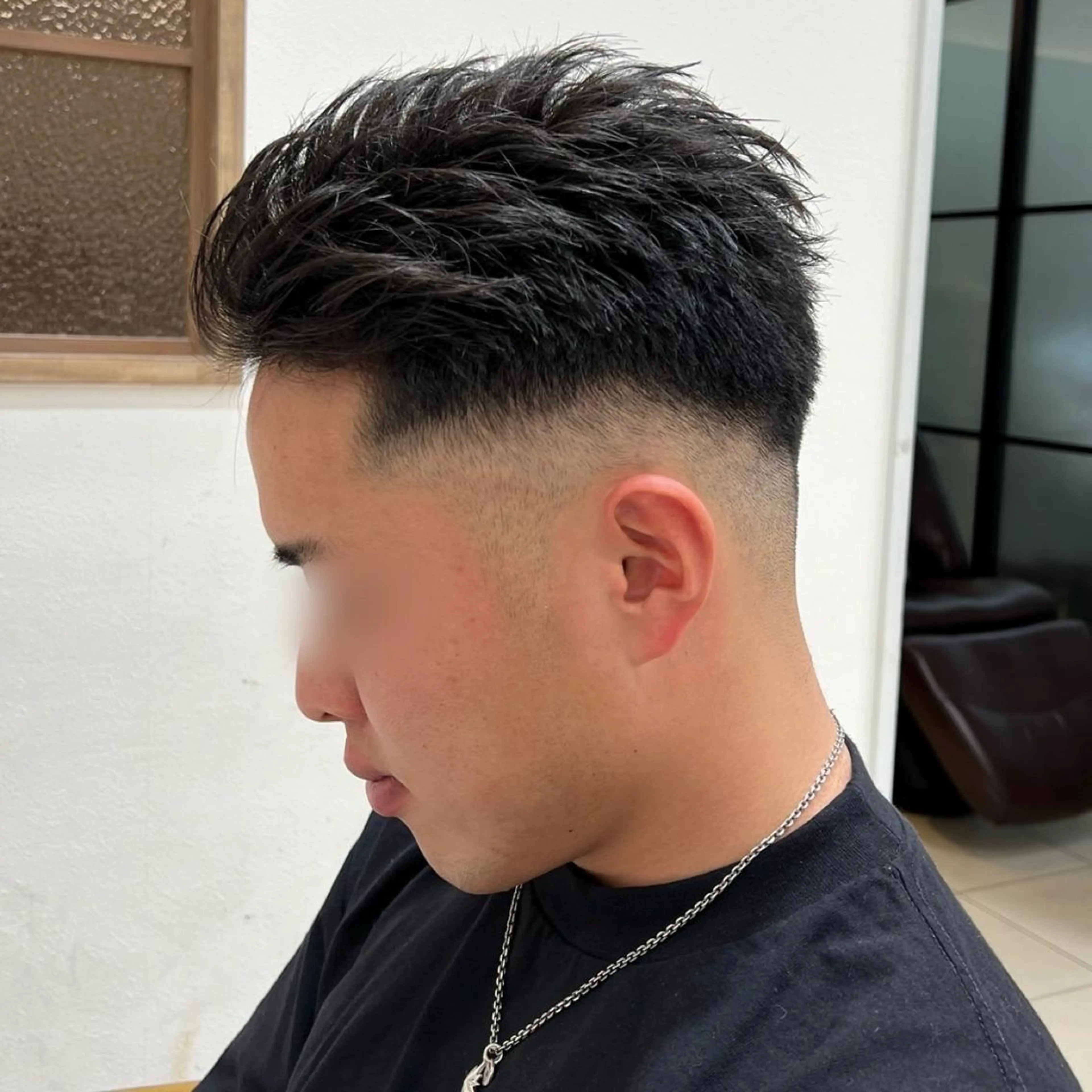 メンズ アップバング メンズ特化/勝田駅/ 佐和駅/鈴木輝瑠/のヘアスタイル