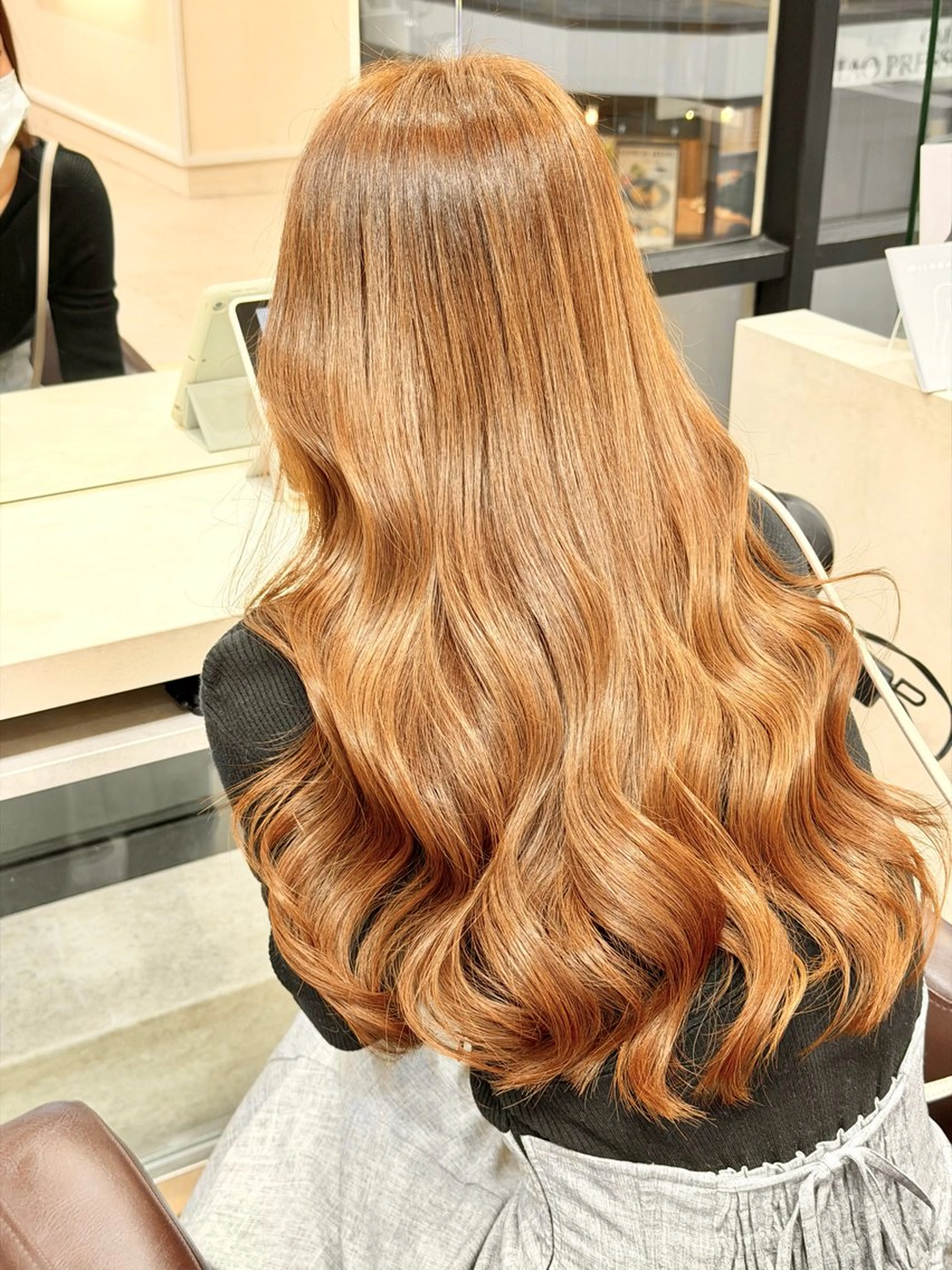 ロング 十場【髪質改善】 【ダブルカラー】のヘアスタイル