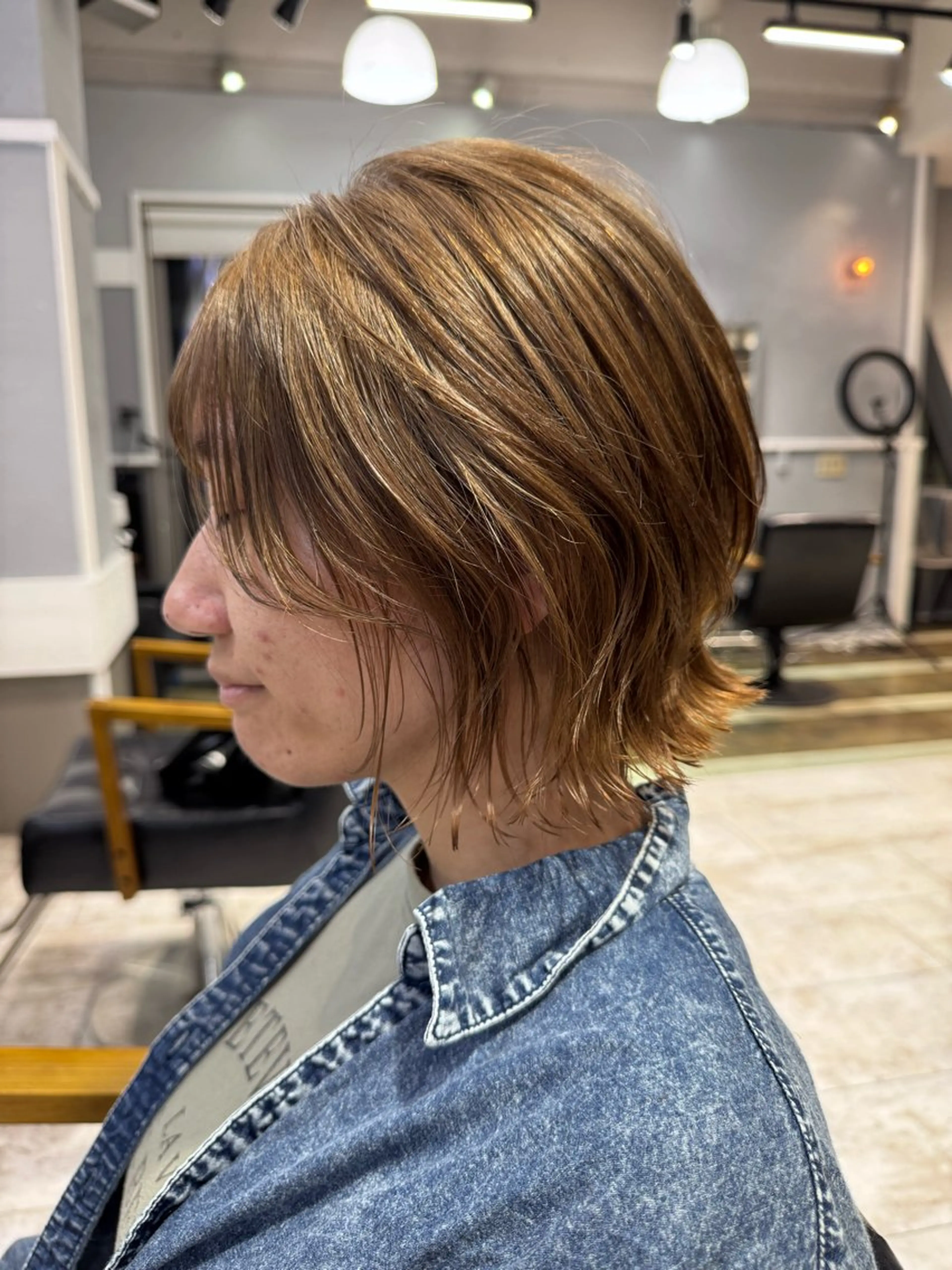 ショート カラー dao/ミルクティー /ブラウン/ブロンドのヘアスタイル