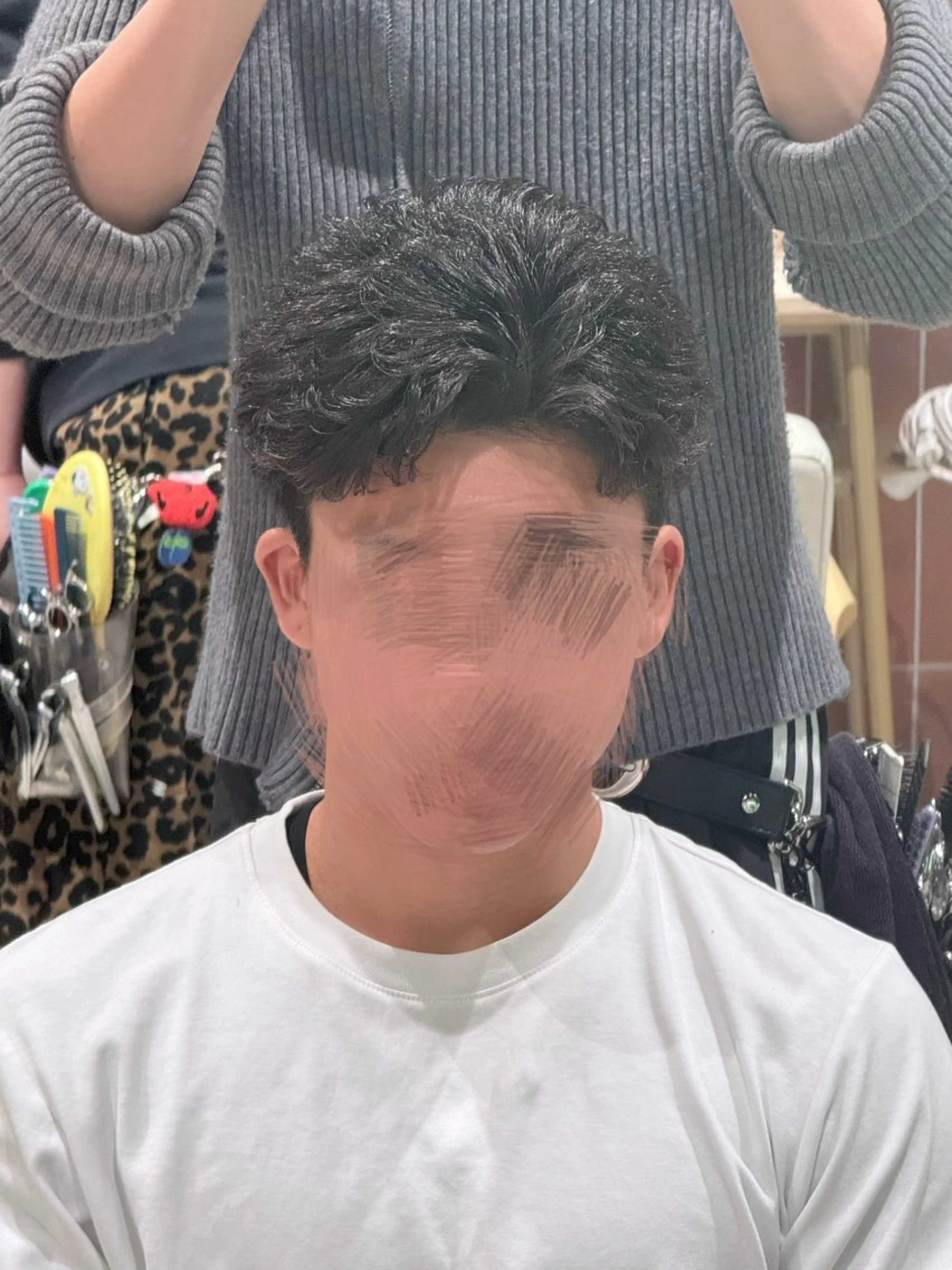 ショート ショートヘア カット パーマ アキト🌙 メンズ特化🔥のヘアスタイル