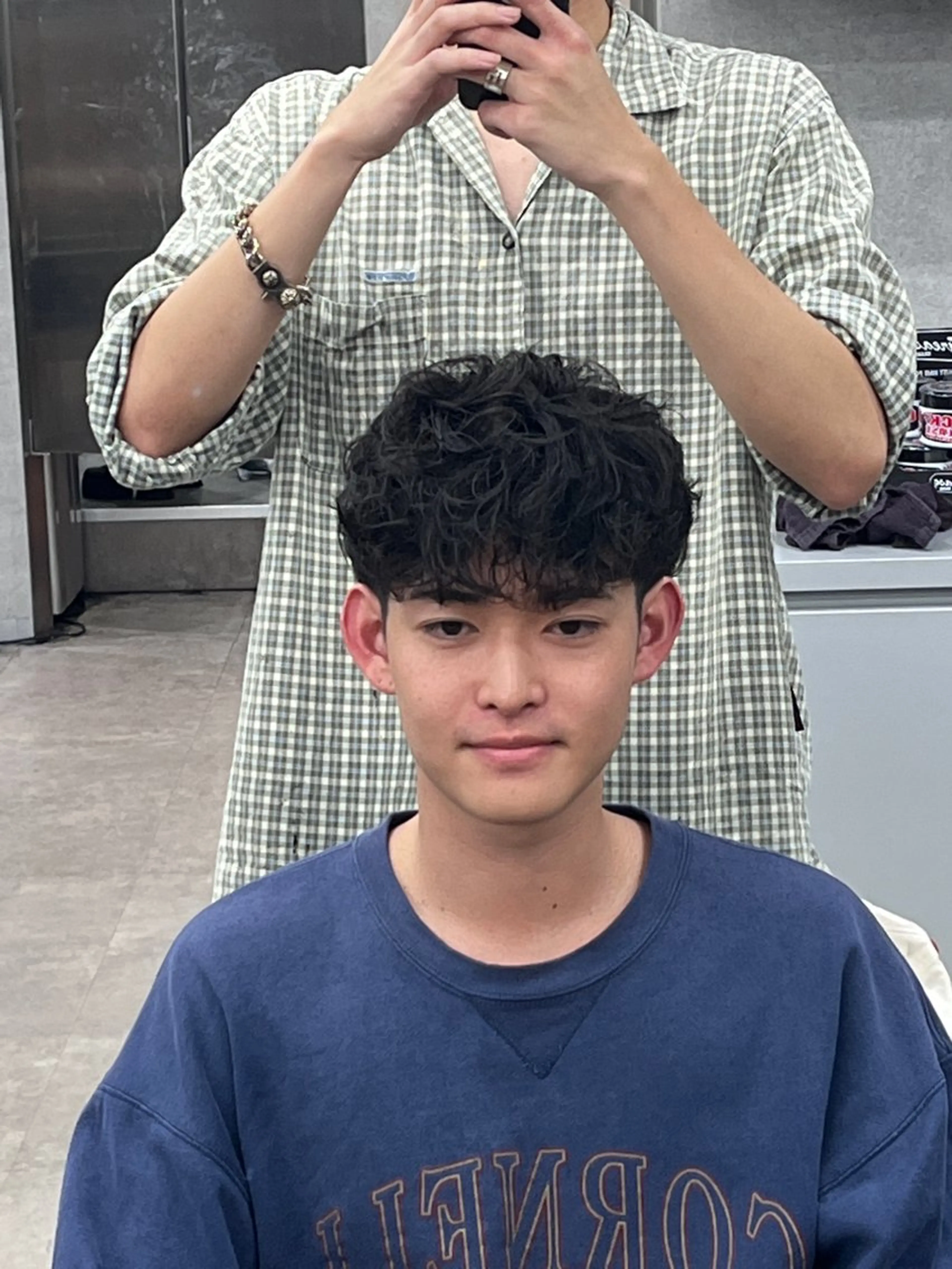 ショート パーマ スペインカールパーマ 特化/しょうま🌟のヘアスタイル