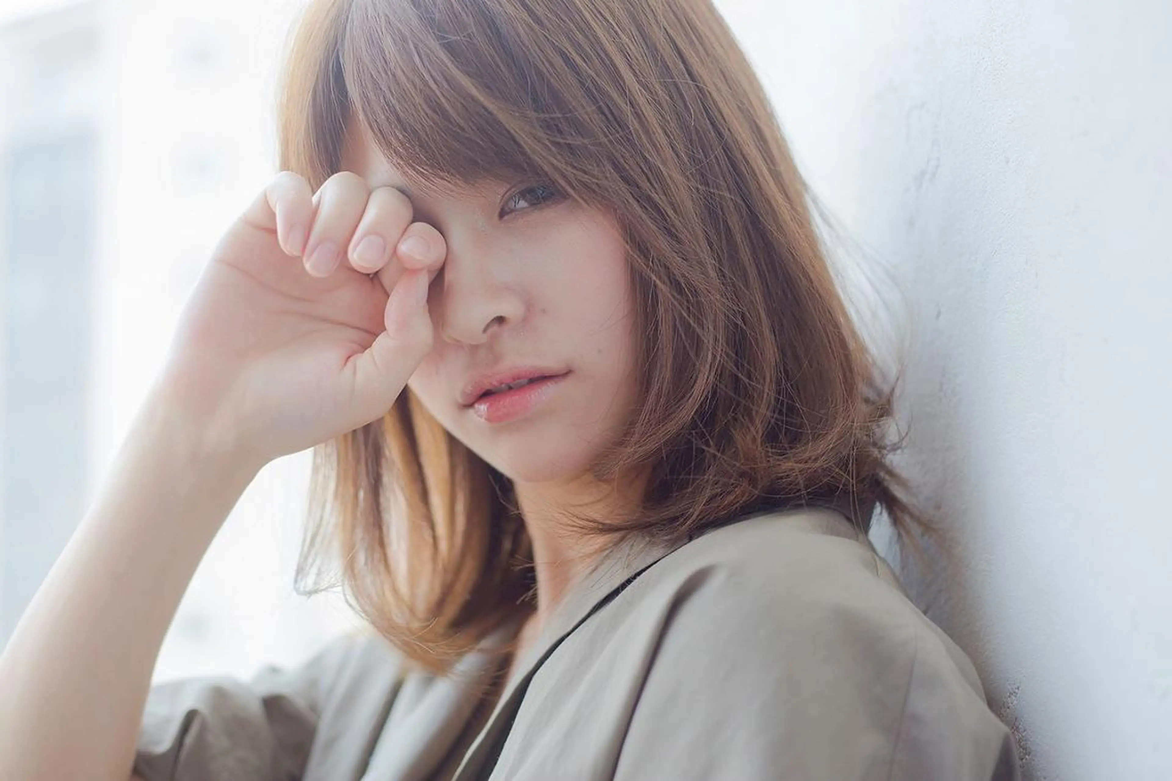 セミロング ヘアカラー トリートメント sara 北仙台のマツエク・マツパデザイン