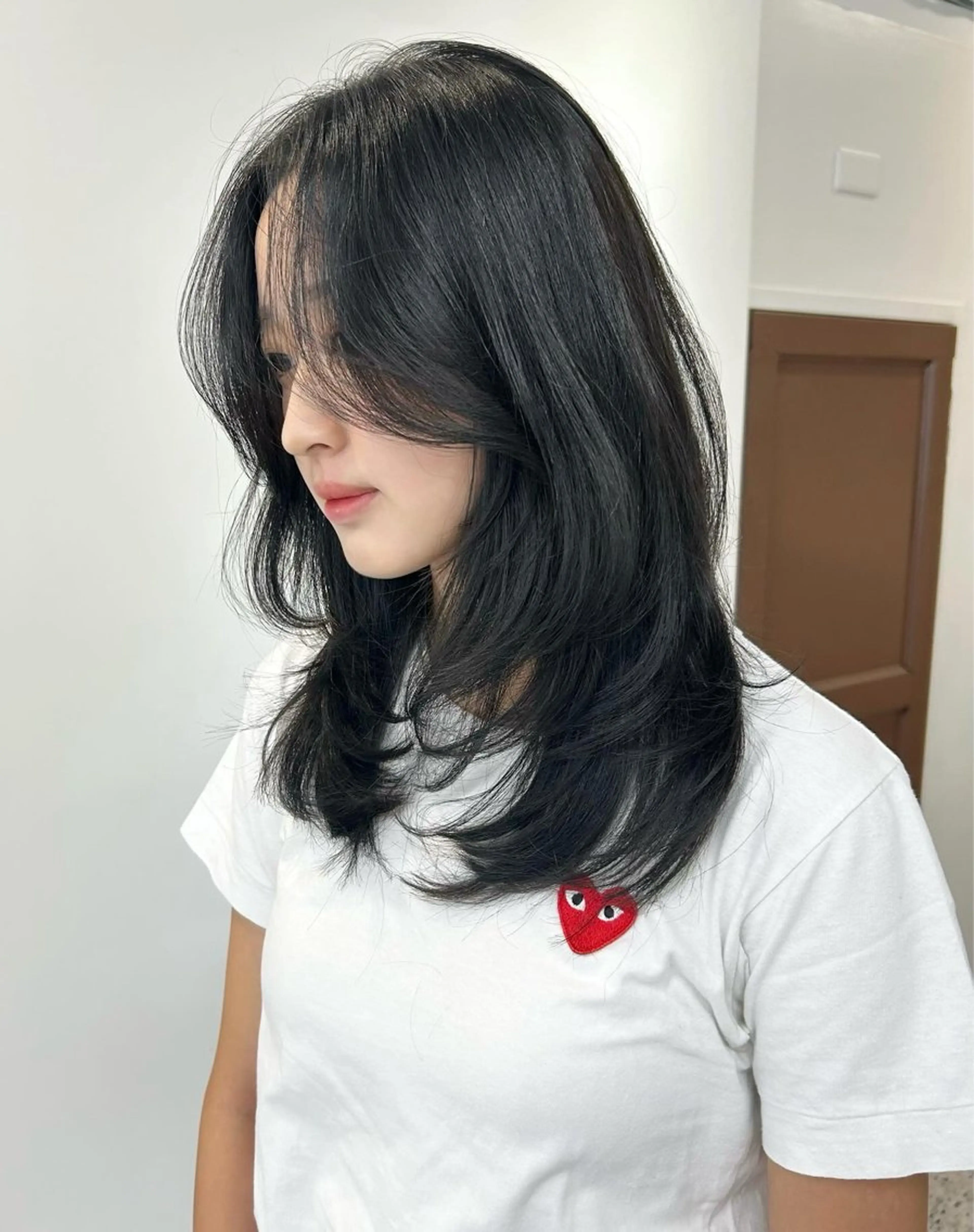 セミロング カラー ❄️暗髪/透明感❄️ /reyのヘアスタイル