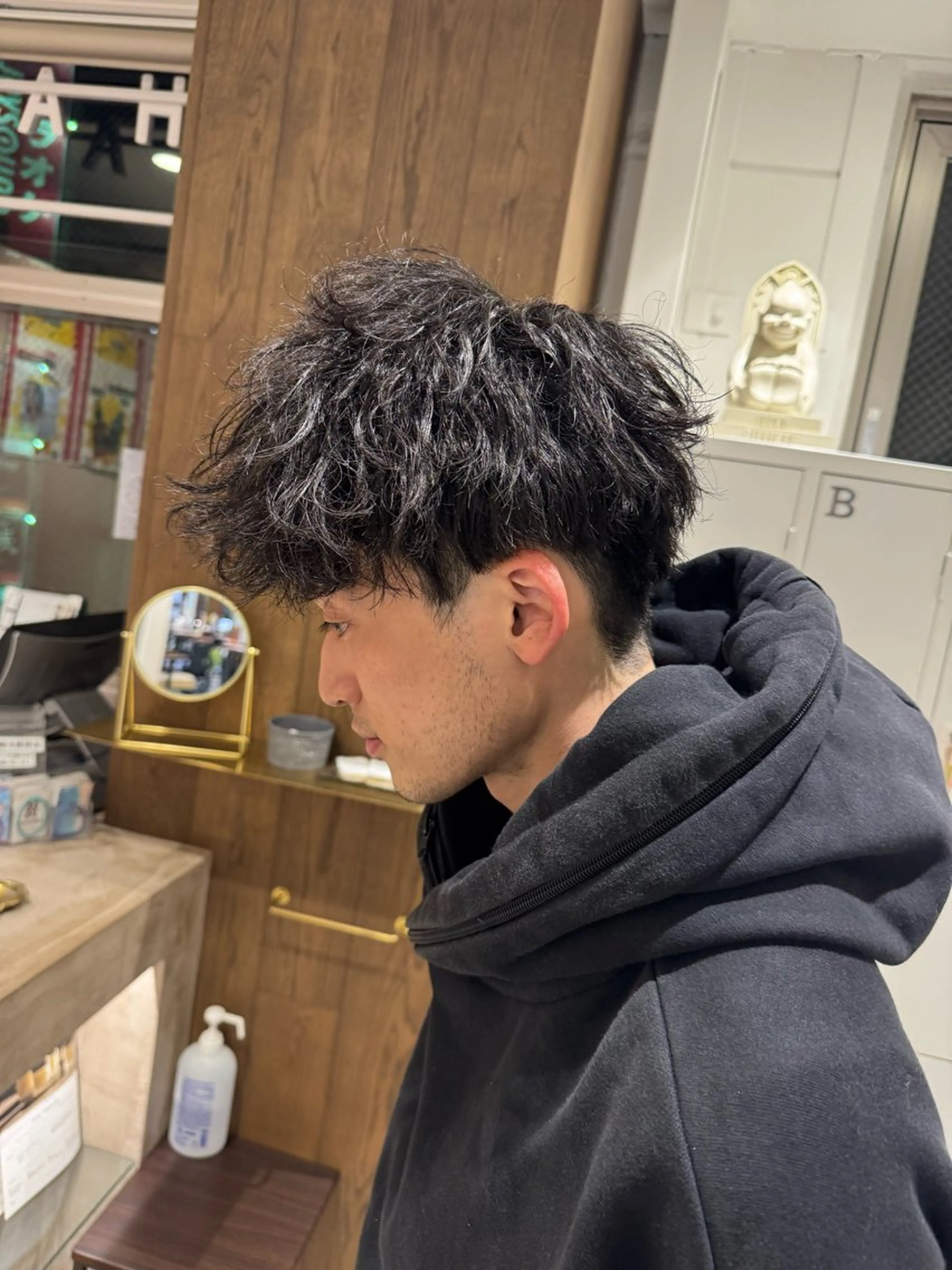 パーマ メンズ メンズパーマ 波巻きパーマ カット パーマ 鈴木結花/立川美容師 /お悩み解決型美容師のヘアスタイル