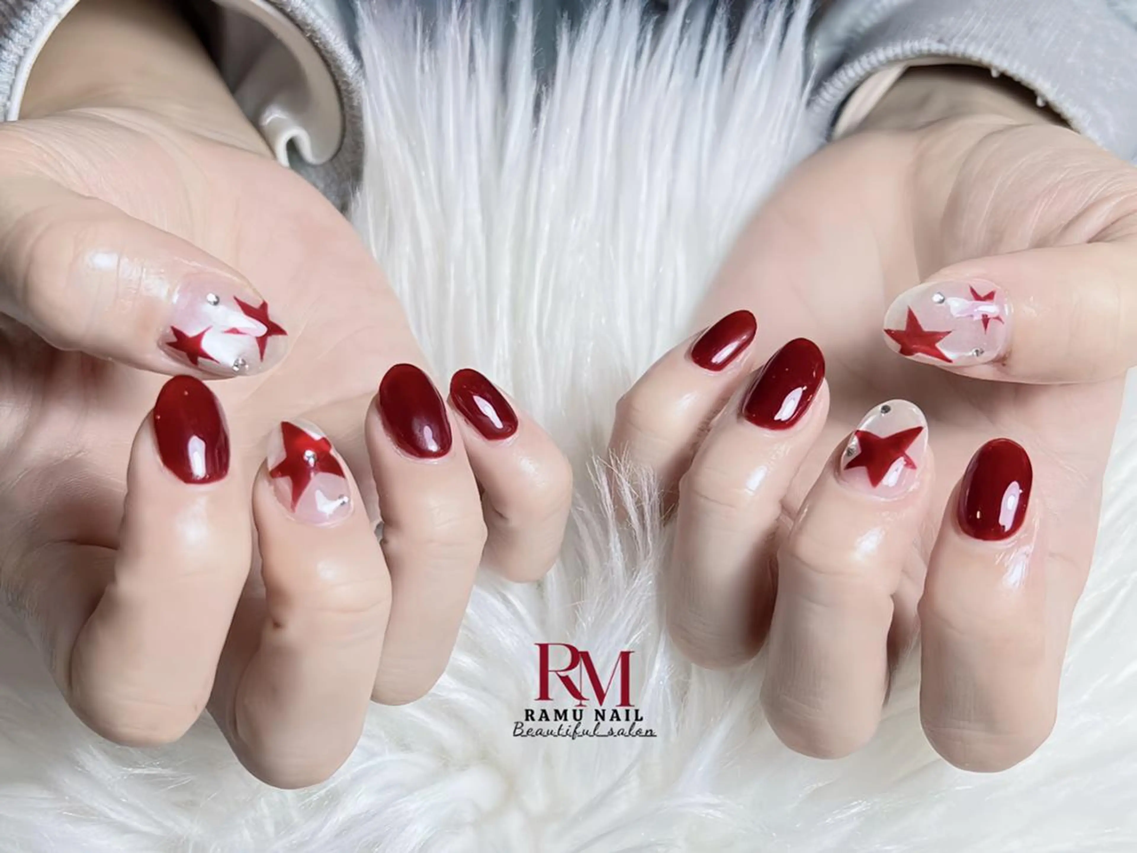 ネイル フレンチネイル 韓国ネイル シンプルネイル ネイルチップ ワンホンネイル RAMU_Nail 池袋店のネイルデザイン