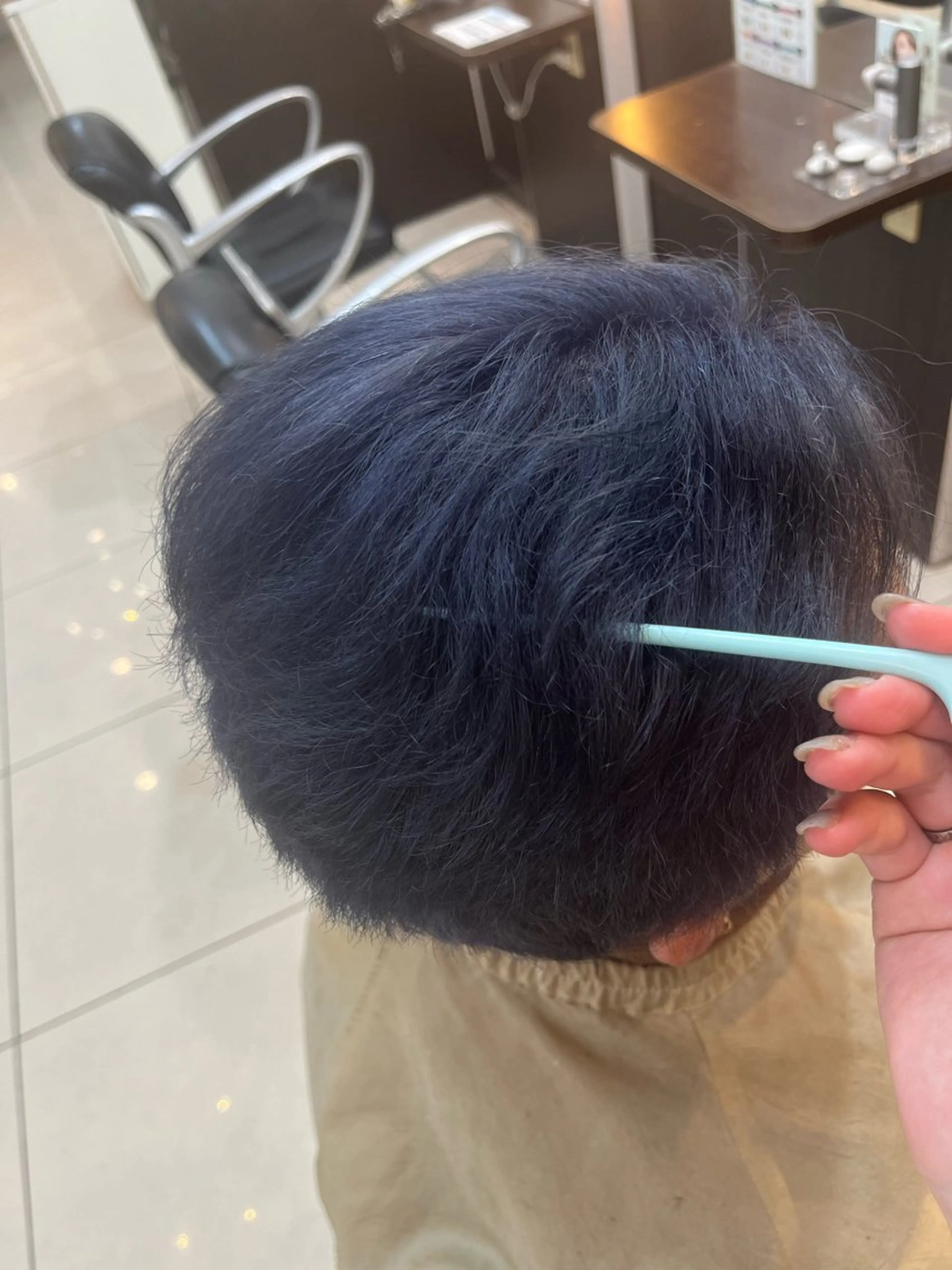ショート カラー メンズ アッシュ アッシュグレー 🍒 SANA🍒のヘアスタイル