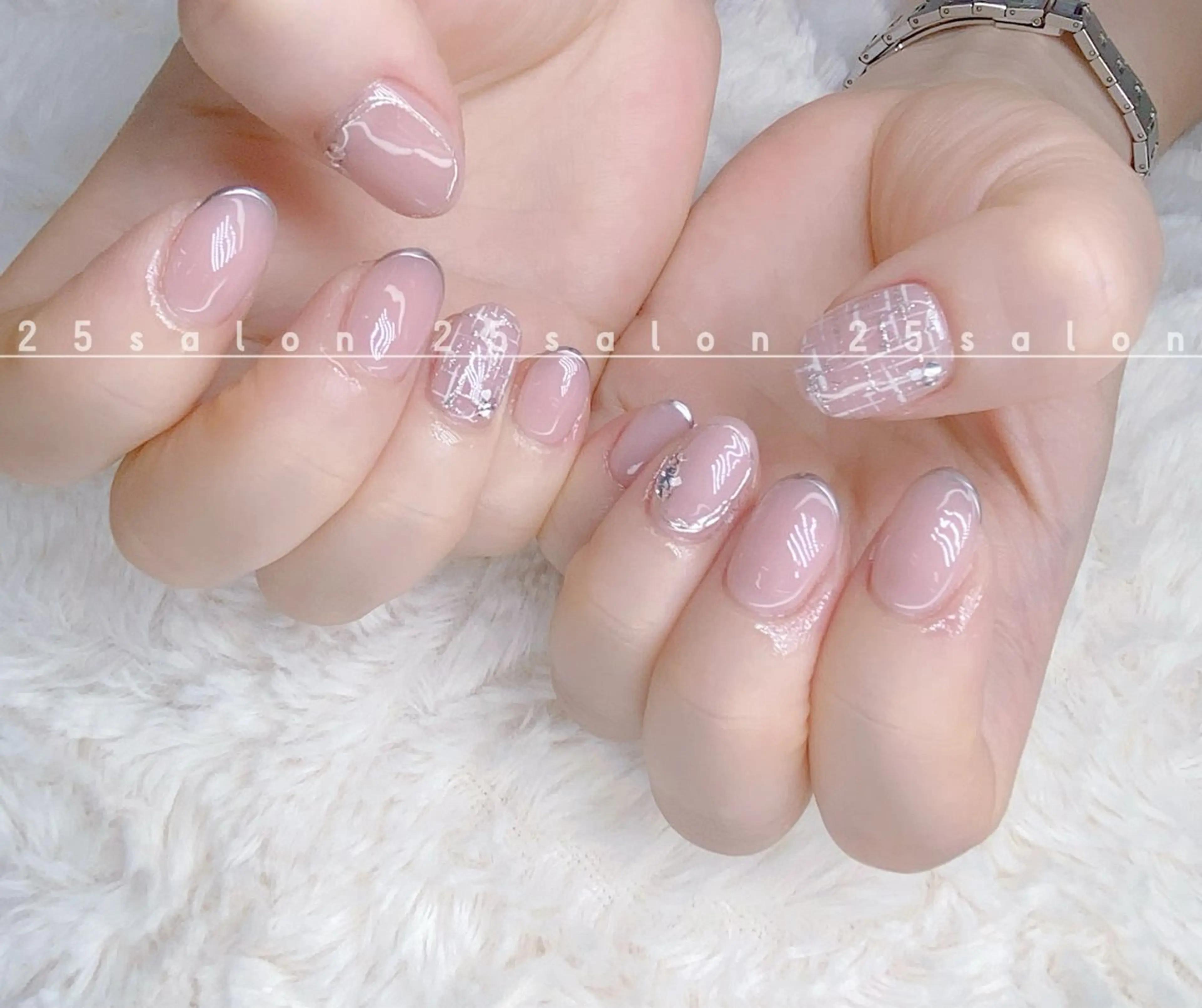 ネイル ジェルネイル 韓国ネイル ニュアンスネイル パラジェル ワンホンネイル 2 5のマツエク・マツパデザイン