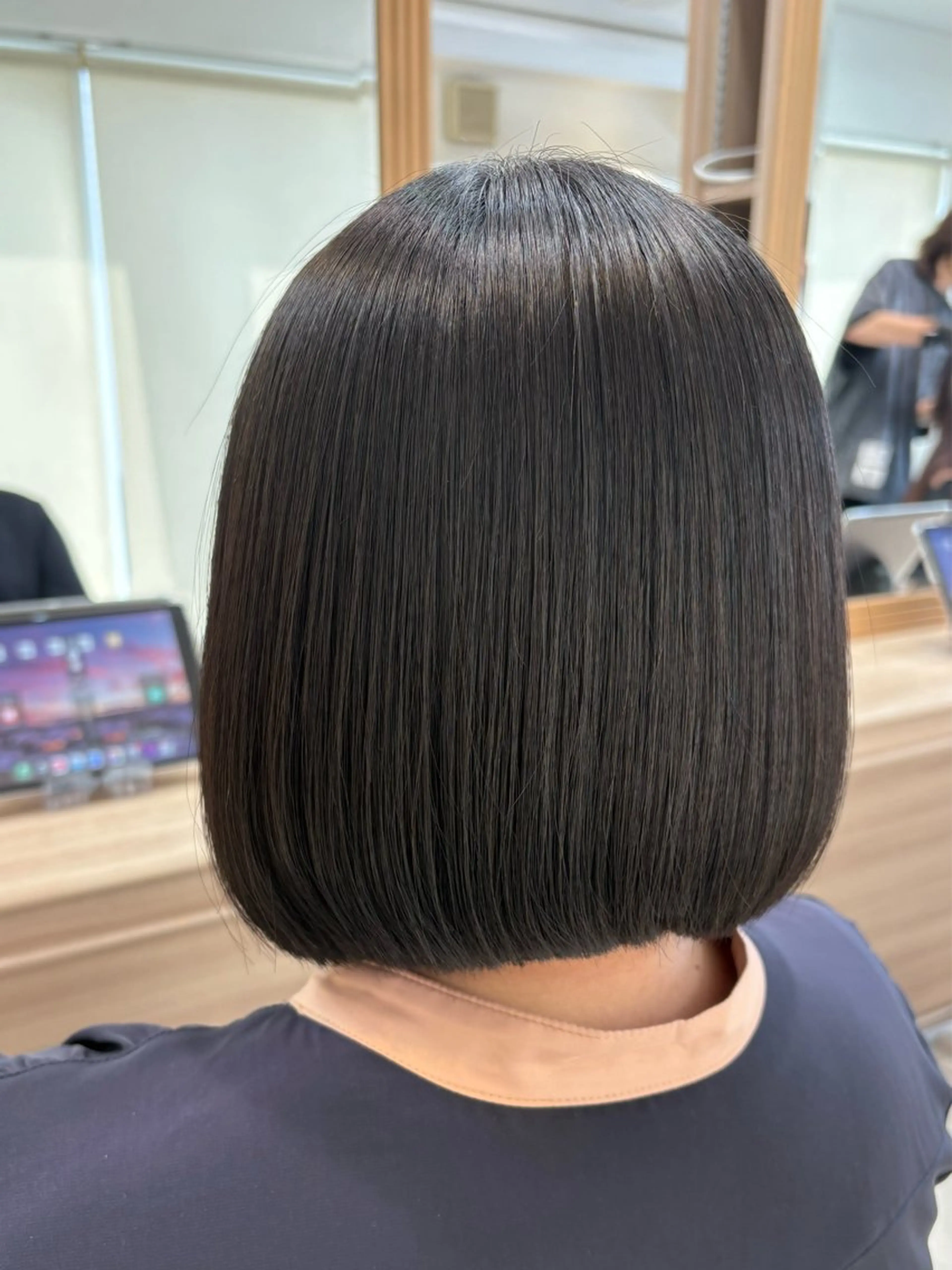 ミディアム パーマ カット 縮毛矯正 トリートメント 髪質改善/美髪矯正/ SONOKA🦋のヘアスタイル