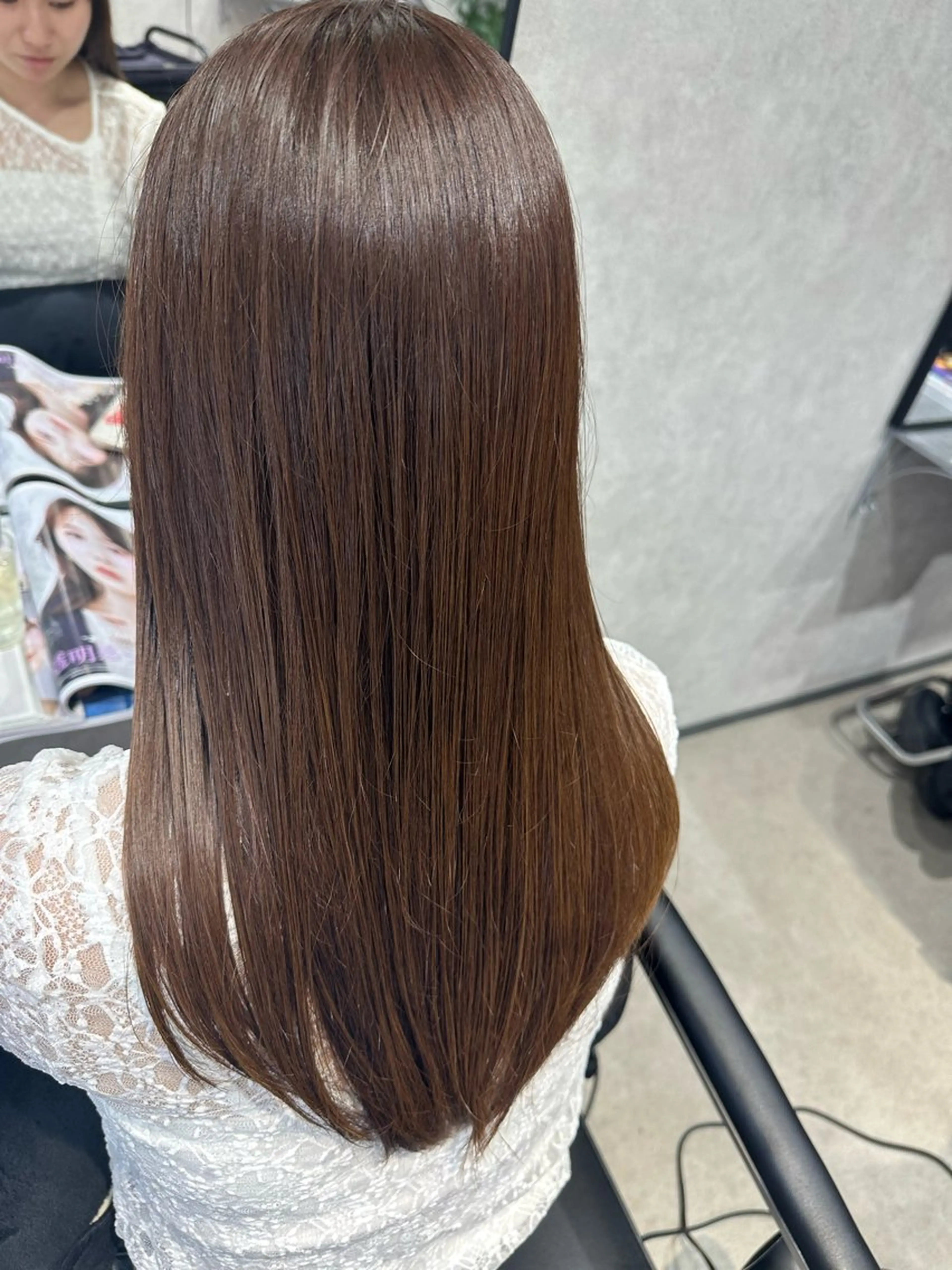 ロング 森 沙織のヘアスタイル