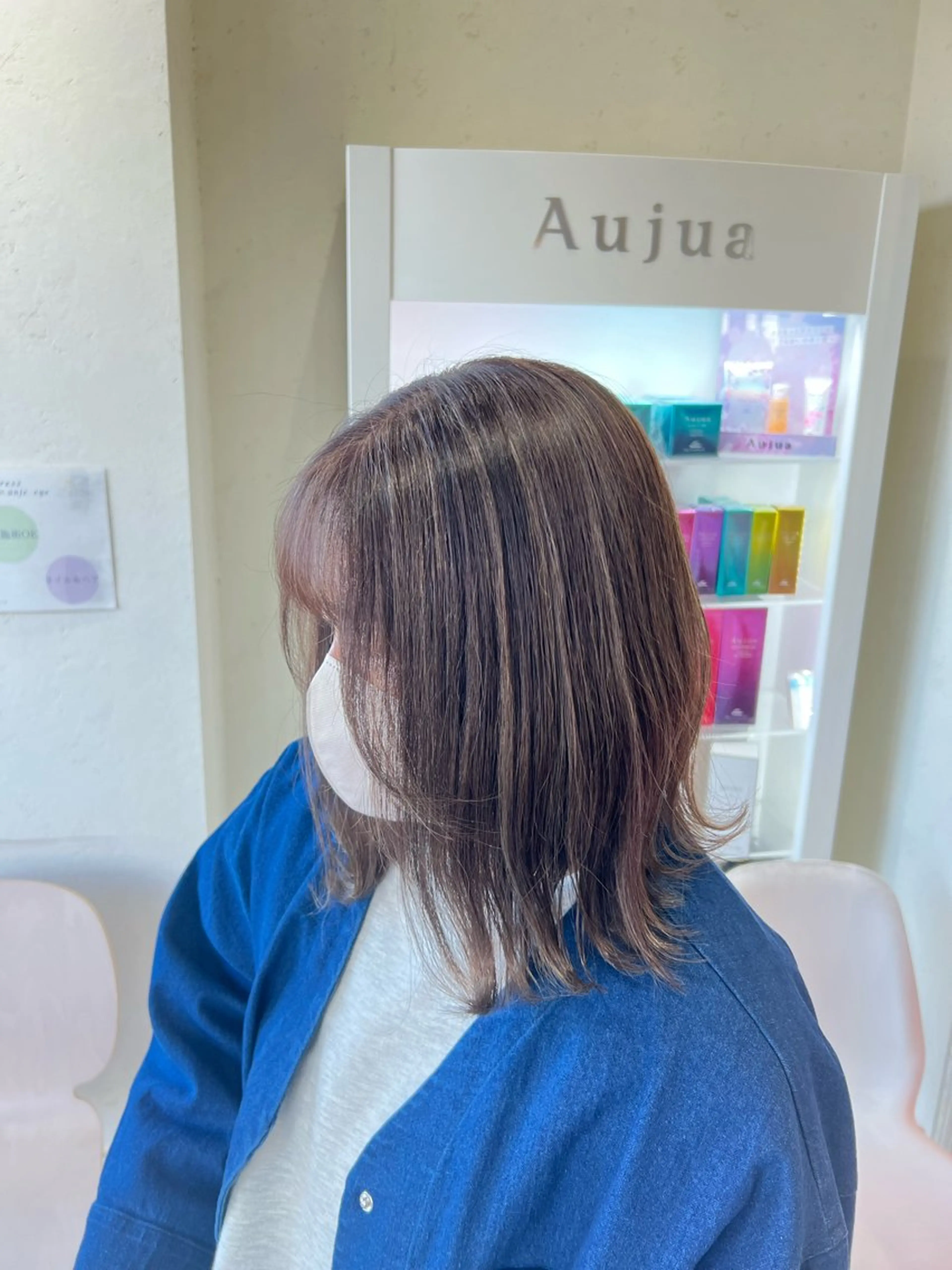 ミディアム カラー ヘアカラー 太白区/白髪ぼかし ハイライト/千葉達人のヘアスタイル