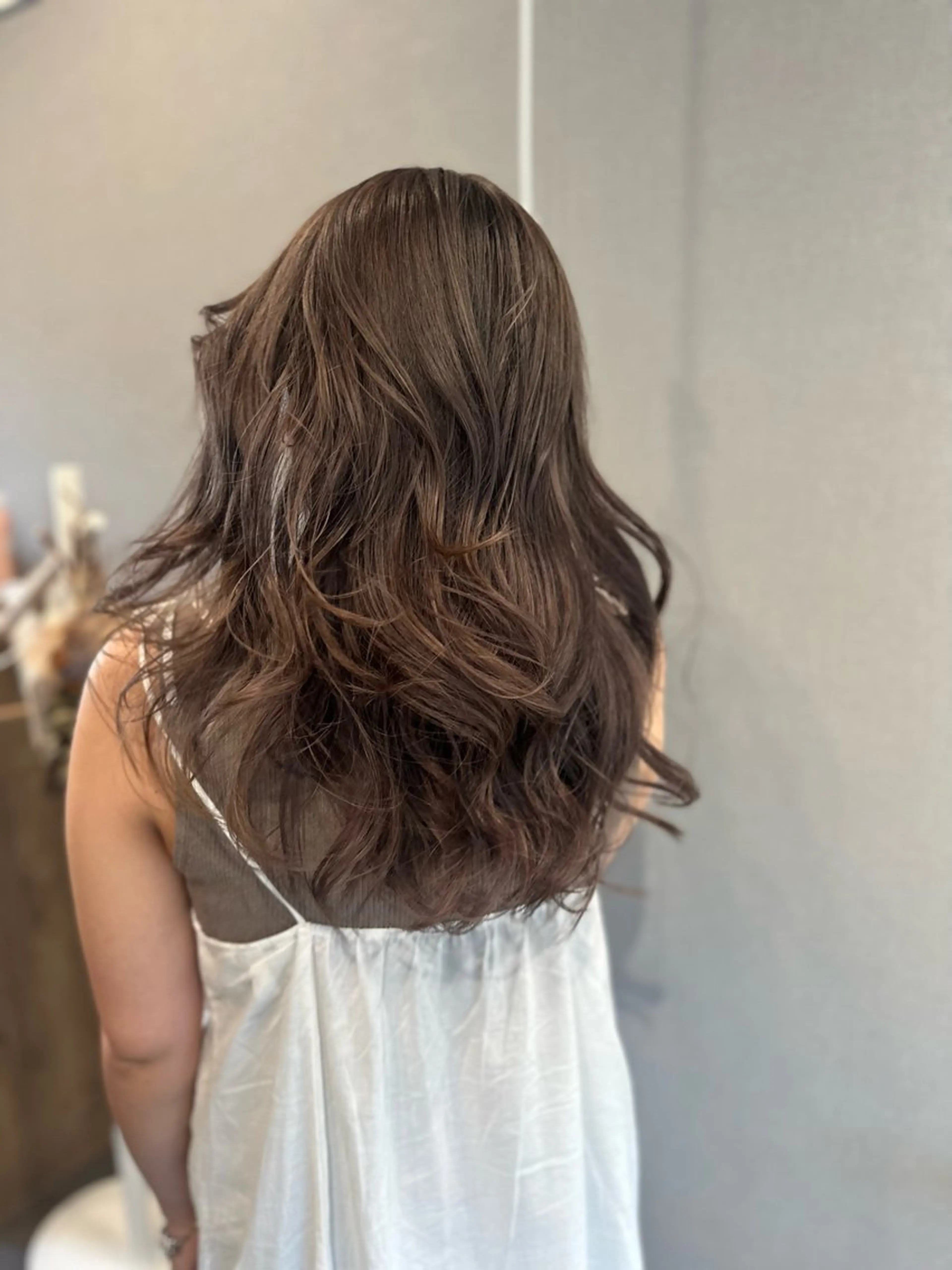 ロング カラー アディクシーカラー ブリーチ ケアブリーチ 透明感カラー シルバー ヘアカラー K Harukaのヘアスタイル