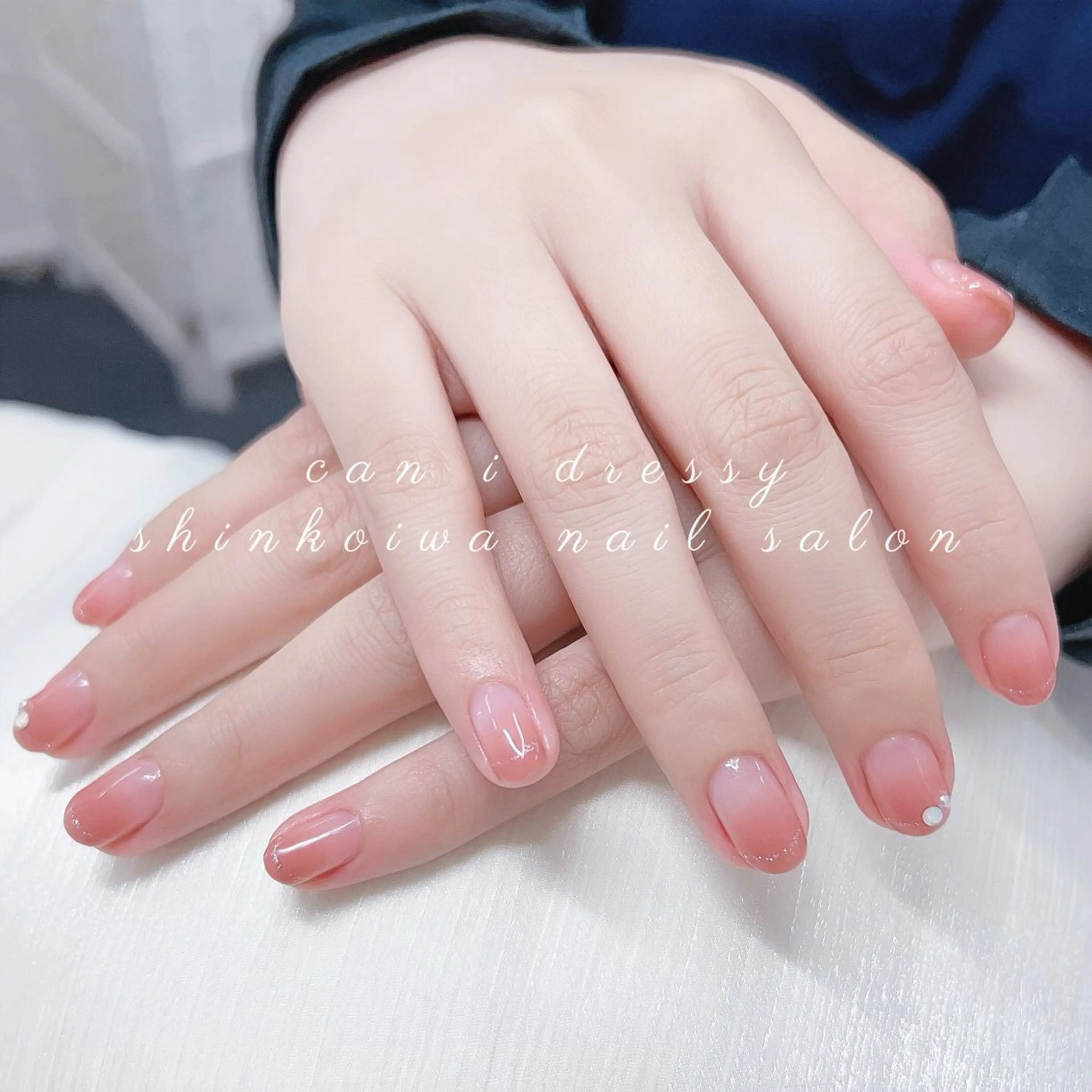 ネイル ピンク シンプルネイル ハンドネイル キャンアイドレッシー 新小岩のネイルデザイン