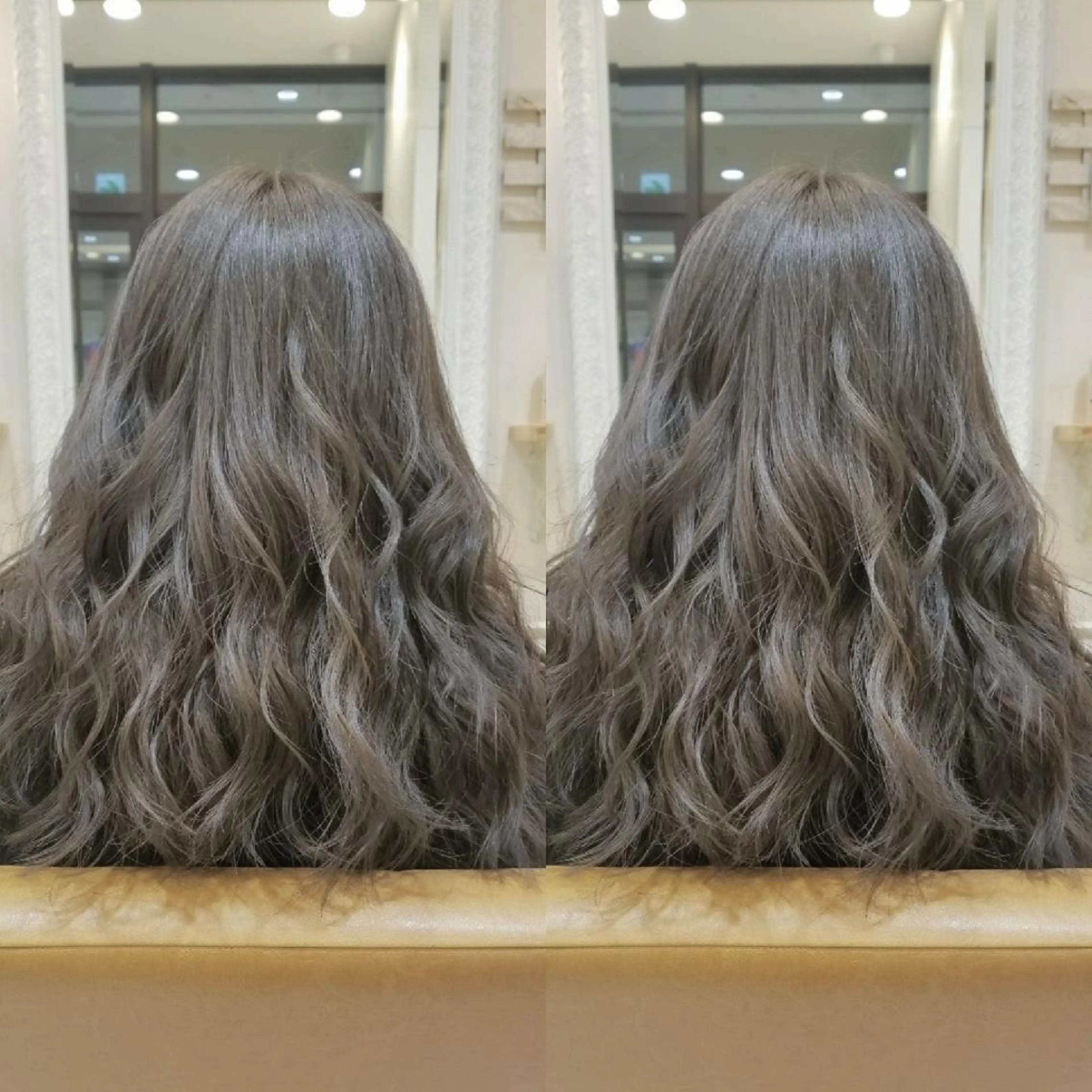 カラー ロング グレージュ イルミナカラー 外国人風カラー ブリーチ・ハイトーン 特化🎉内山のヘアスタイル