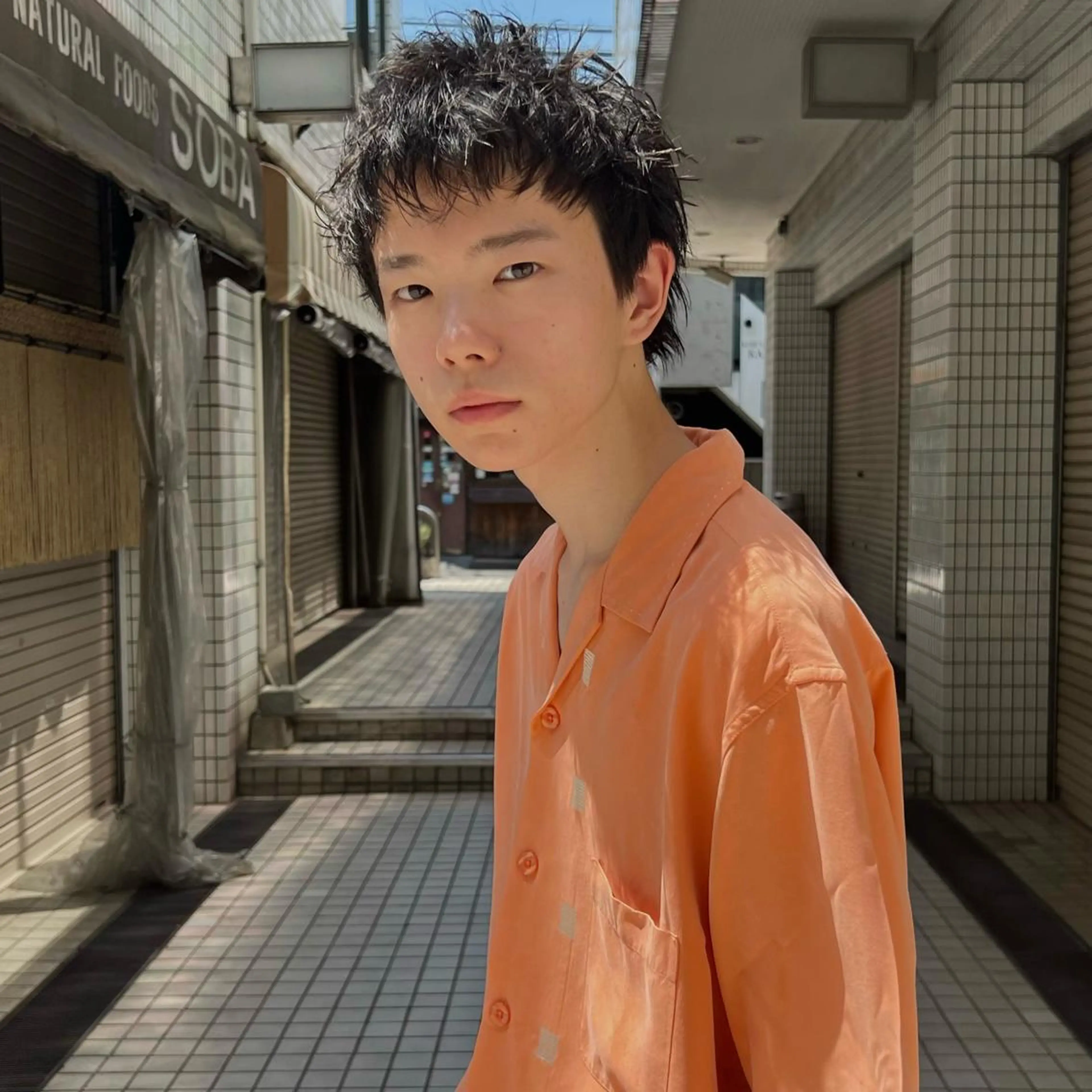 ショート パーマ メンズ カット パーマ スパイキーショート/ メンズヘア/hugeのヘアスタイル