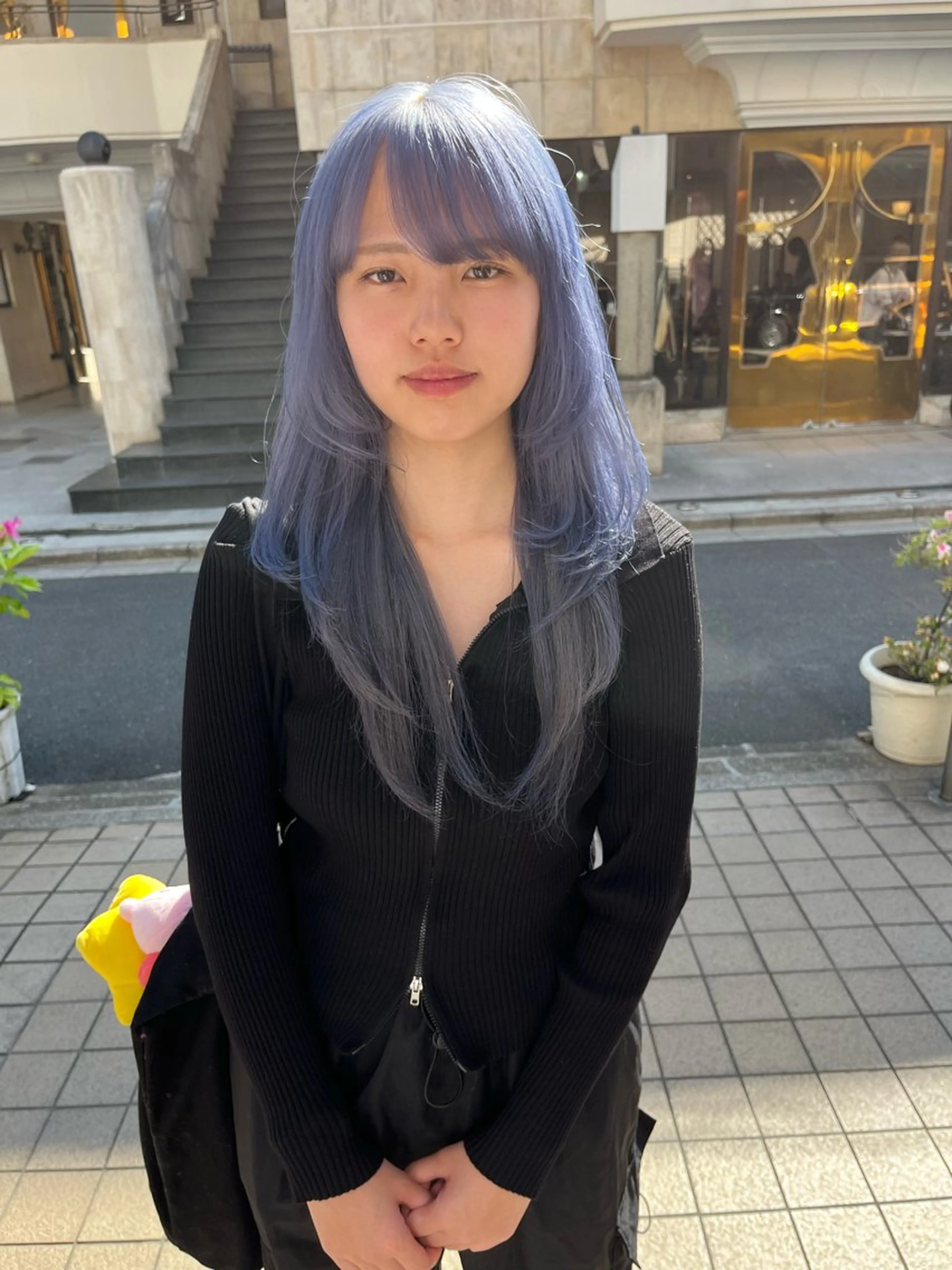 ロング カラー ヘアアレンジ ヘアカラー トリートメント ハイトーン/美髪矯正 🍃大江拓実のヘアスタイル