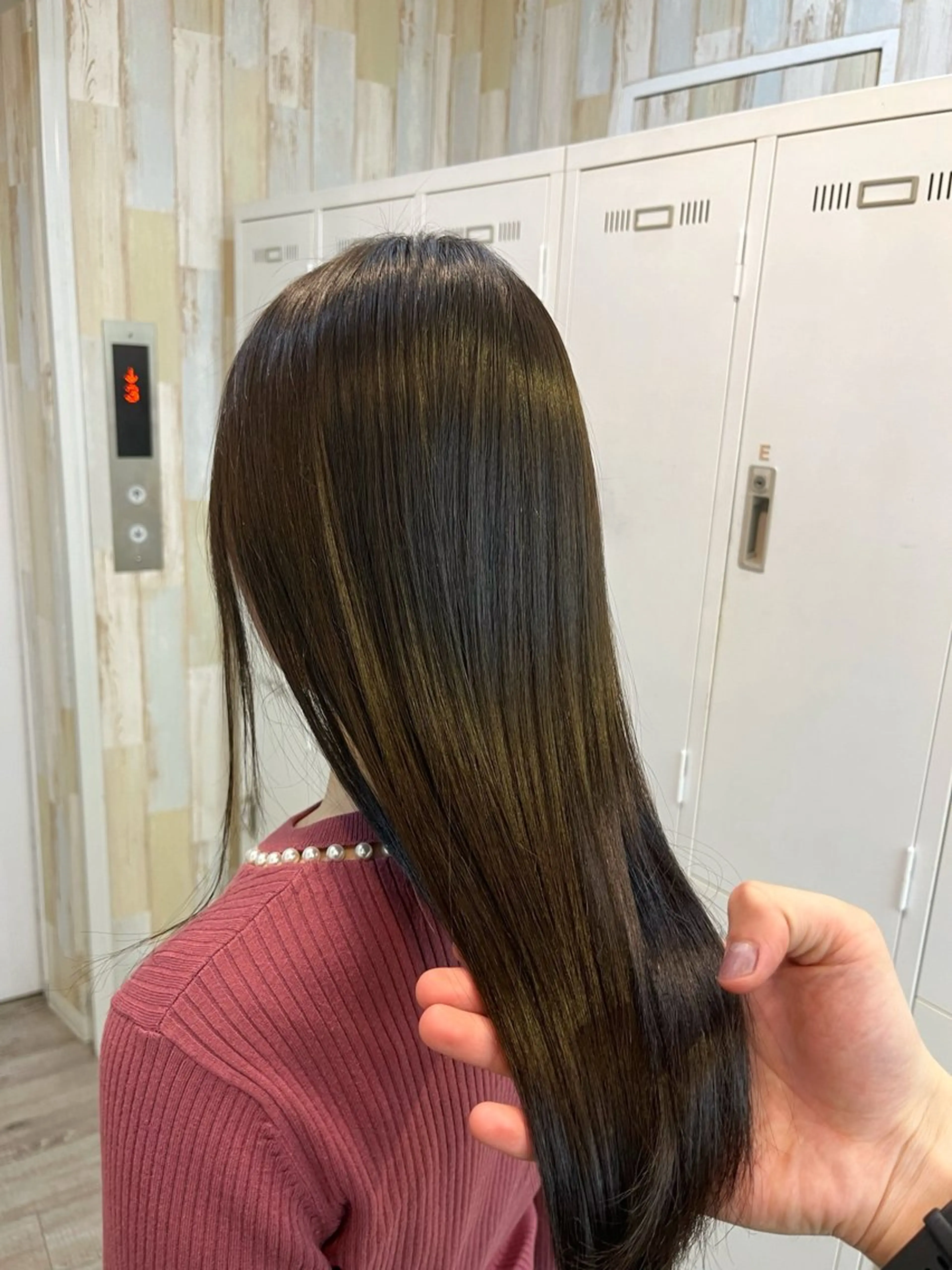 ロング カラー RIKU⚡️毛流れ ヘア×眉ワックスのヘアスタイル