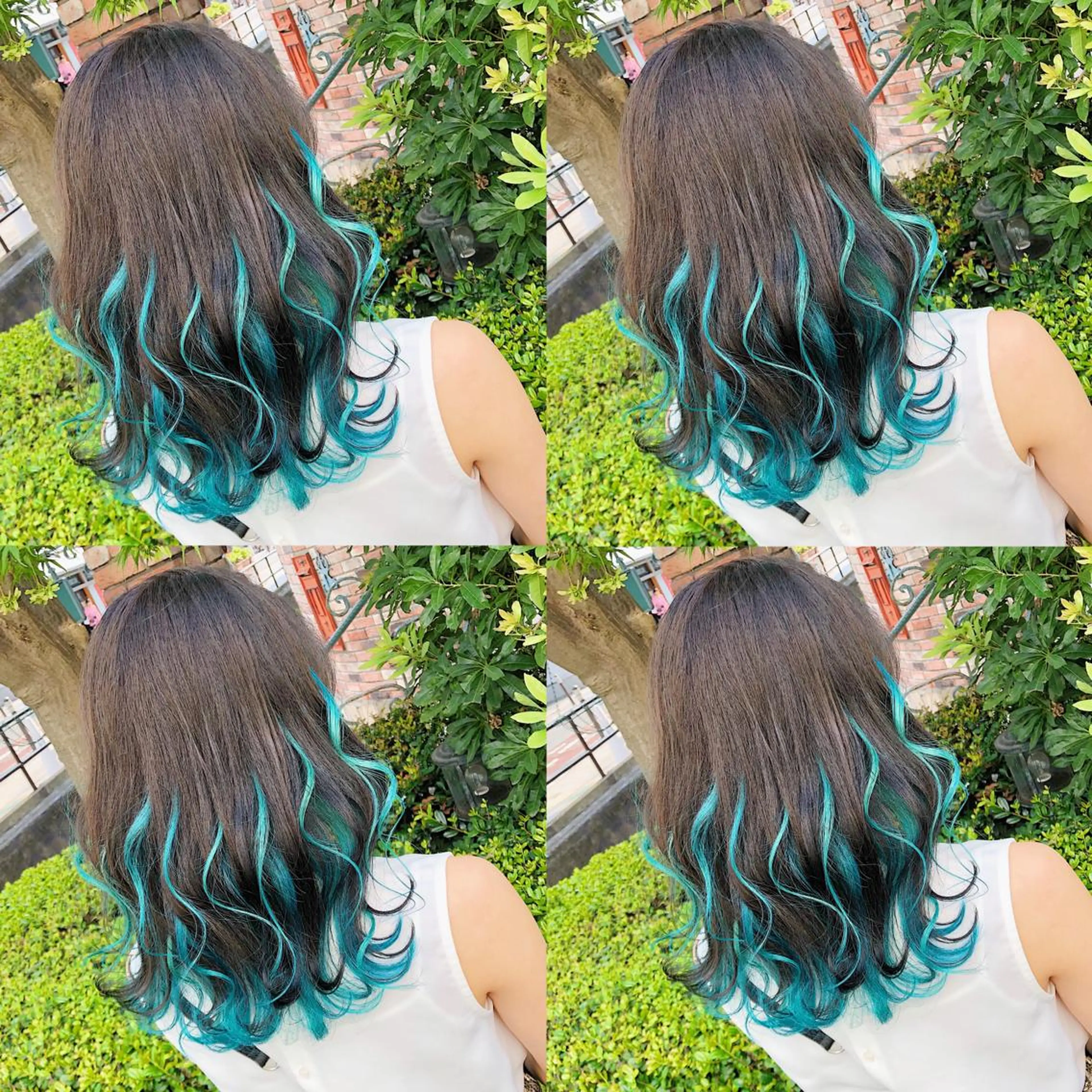 セミロング カラー ヘアアレンジ メンズ キッズ ヘアカラー トリートメント ヘアセット 💟Chloe原宿店 🩶ハイトーンのヘアスタイル