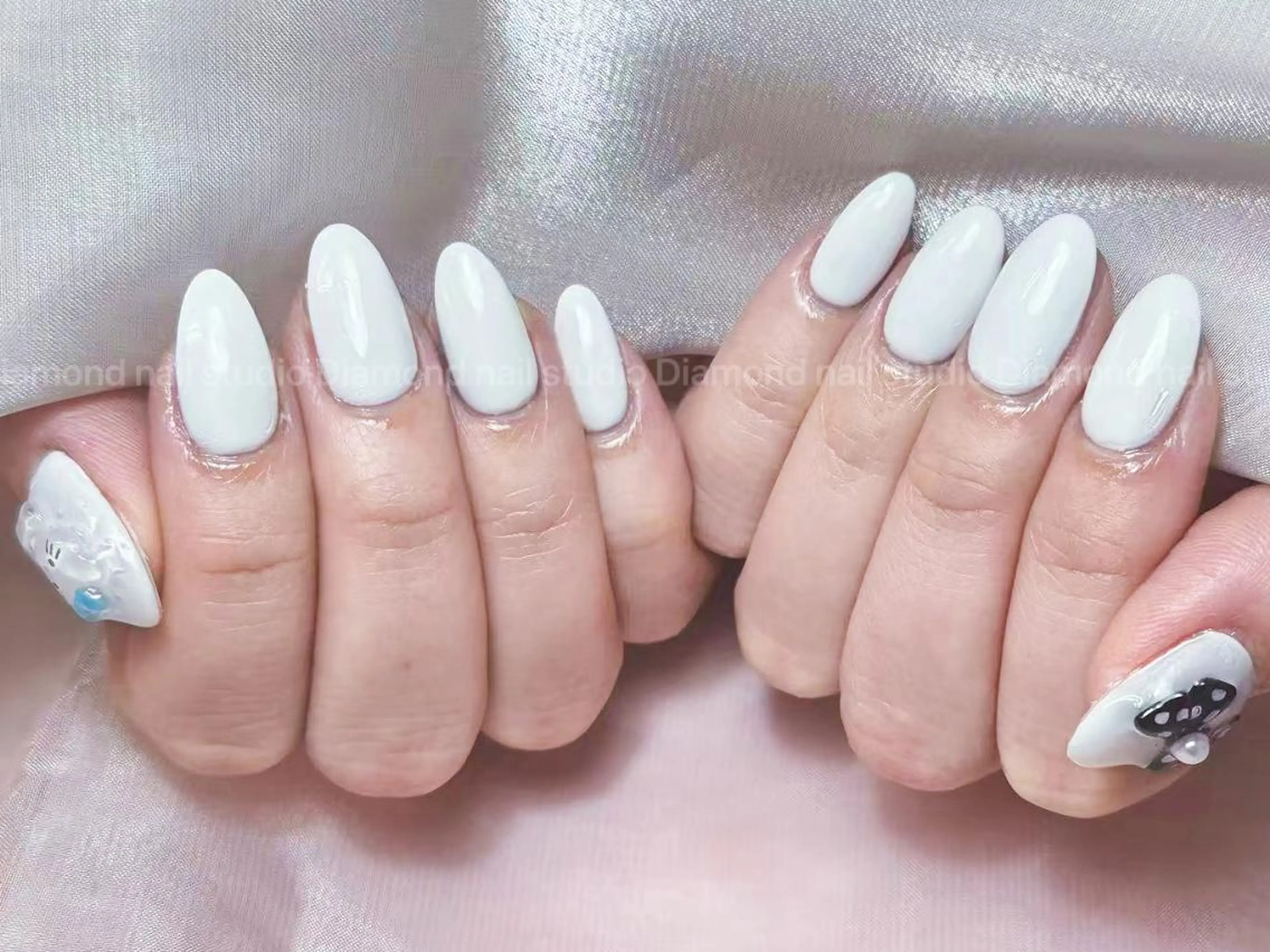 ネイル アートネイル オーロラネイル フラッシュネイル ガーリー キラキラネイル リナ 💅のネイルデザイン