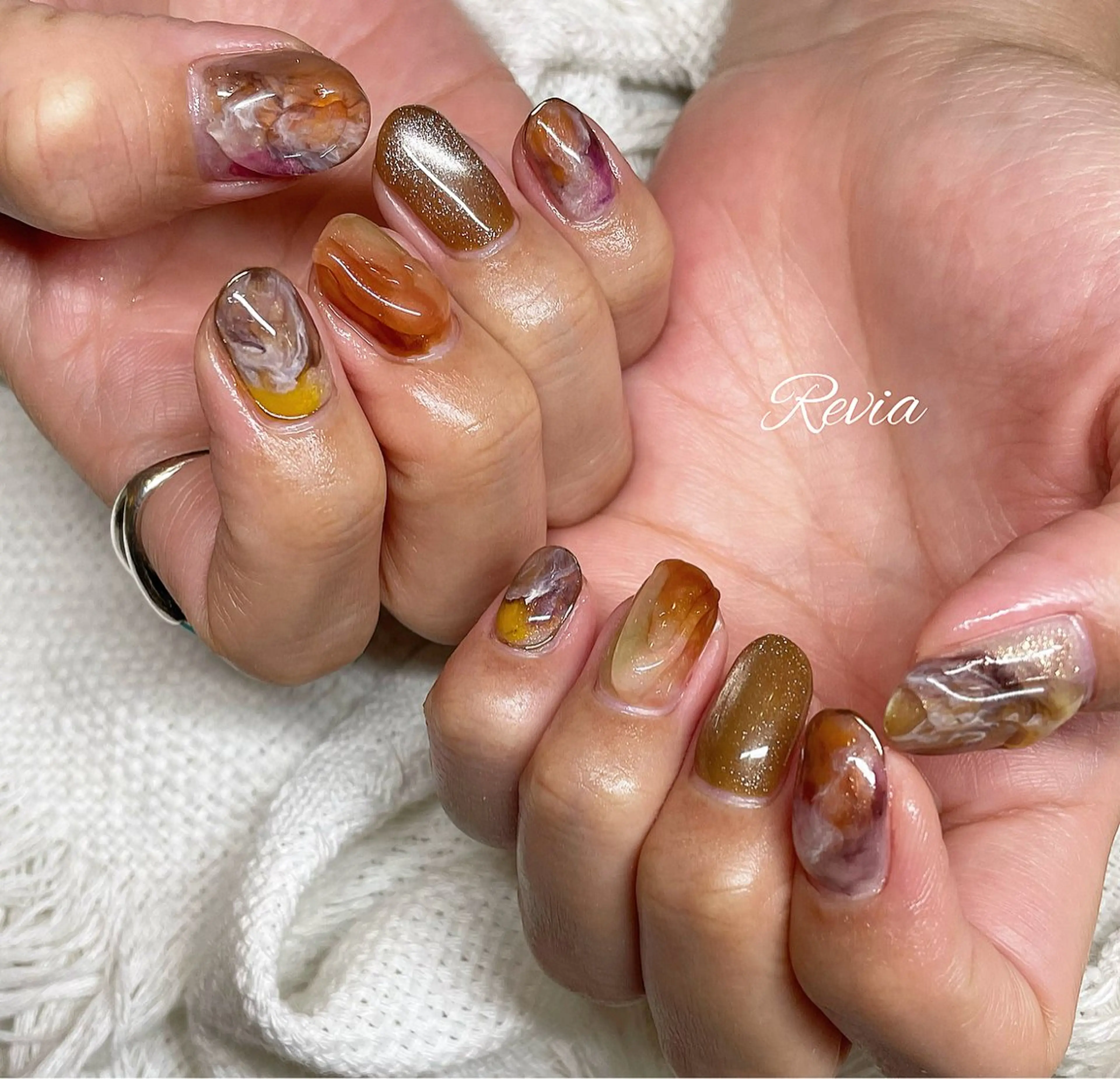 ネイル ハンドネイル revia所属・ERI Nailistのネイルデザイン