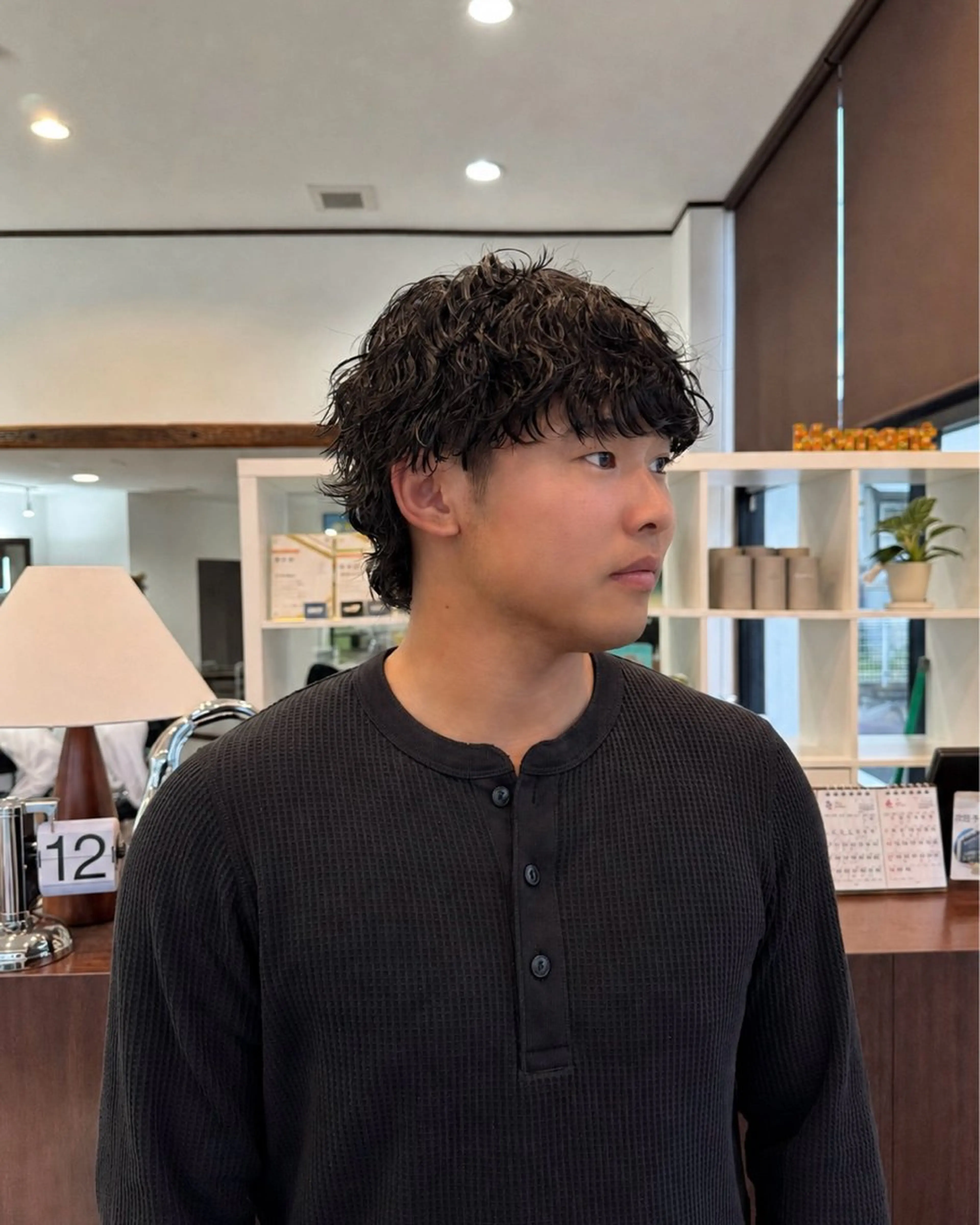 ショート カット パーマ 作野 凌都のヘアスタイル