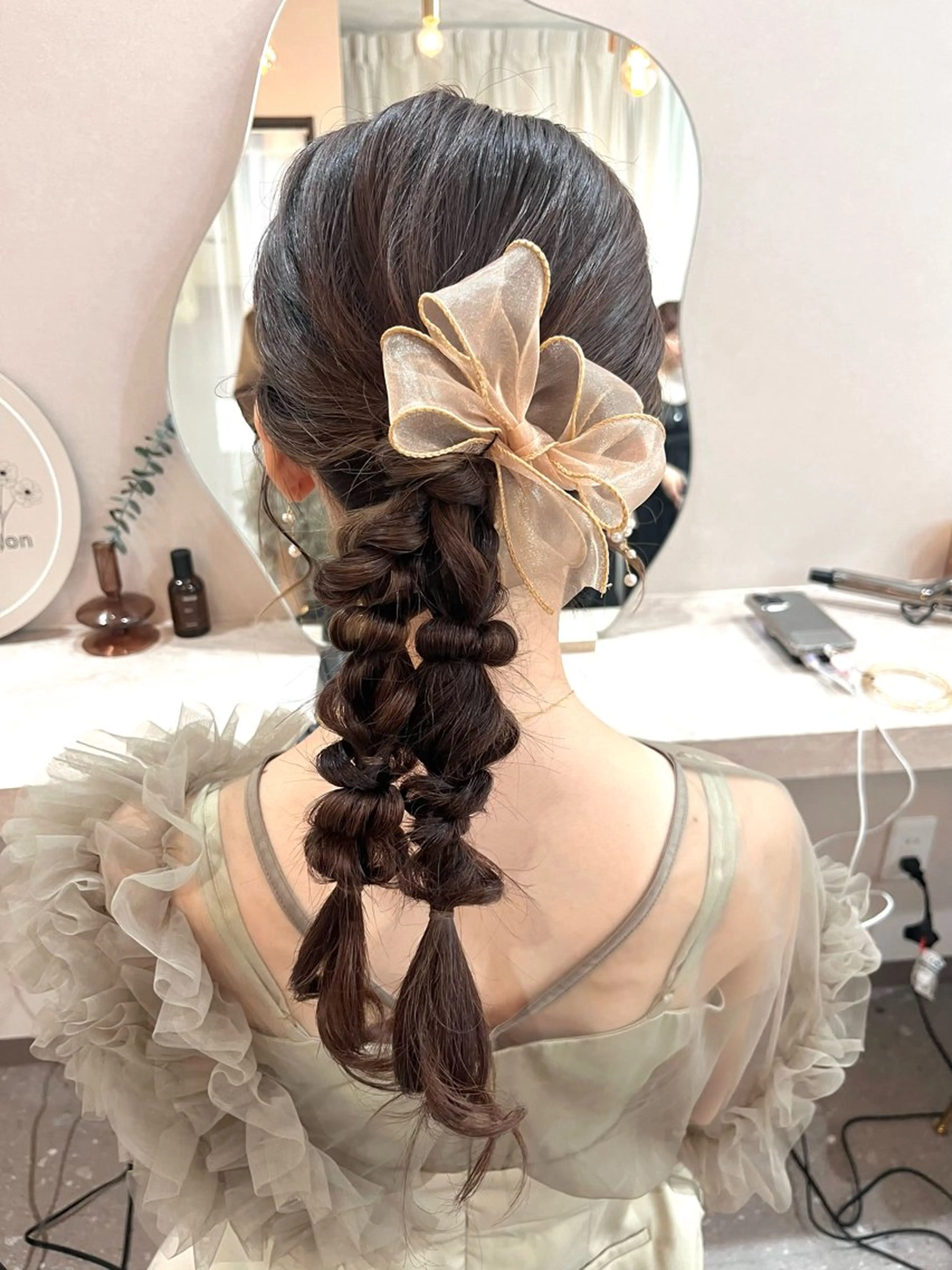 ロング ヘアアレンジ ヘアセット Mila Akariのヘアスタイル