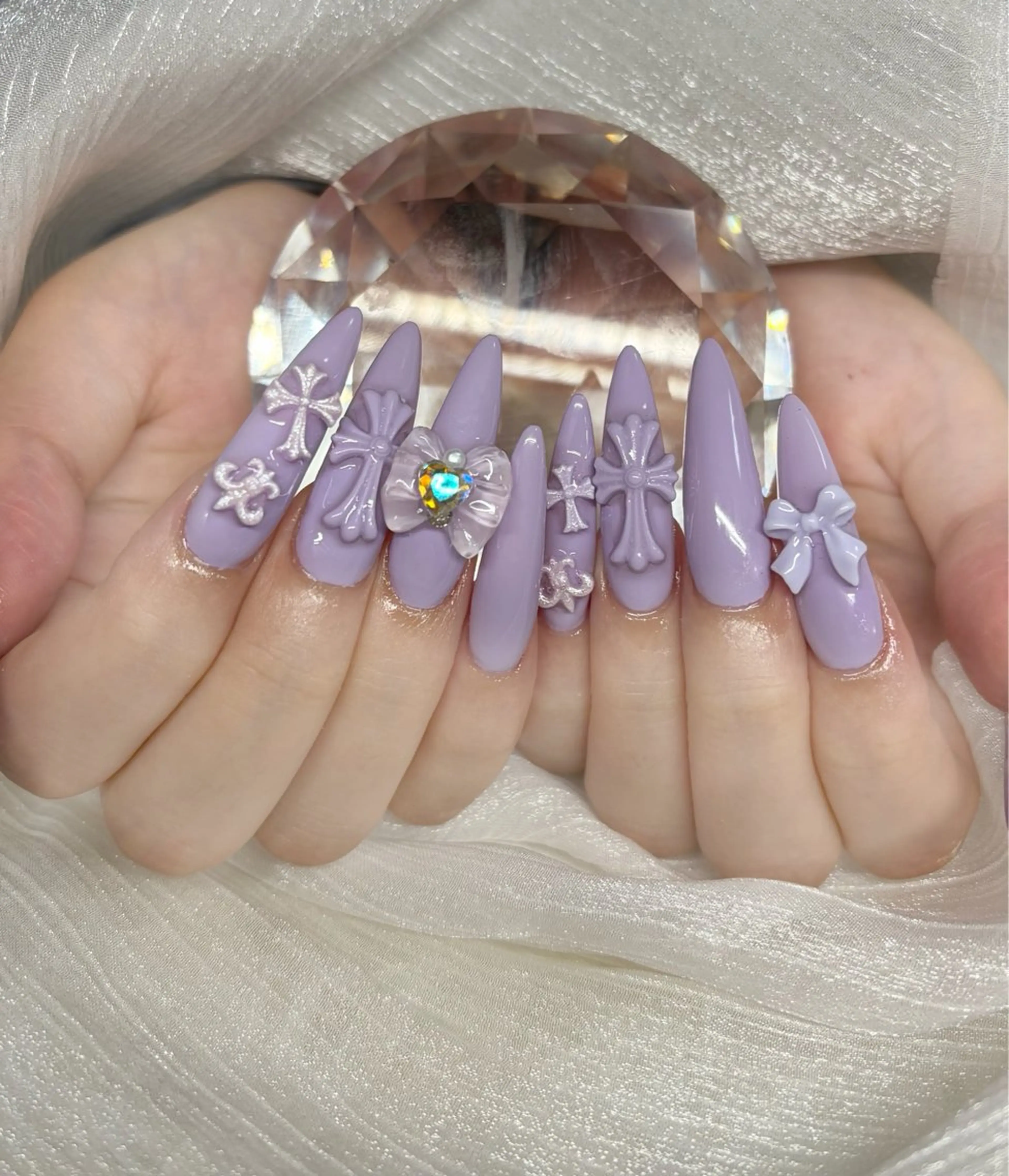 ネイル アートネイル オーロラネイル チークネイル 長さ出し フットネイル ハンドネイル Chan nailsのネイルデザイン