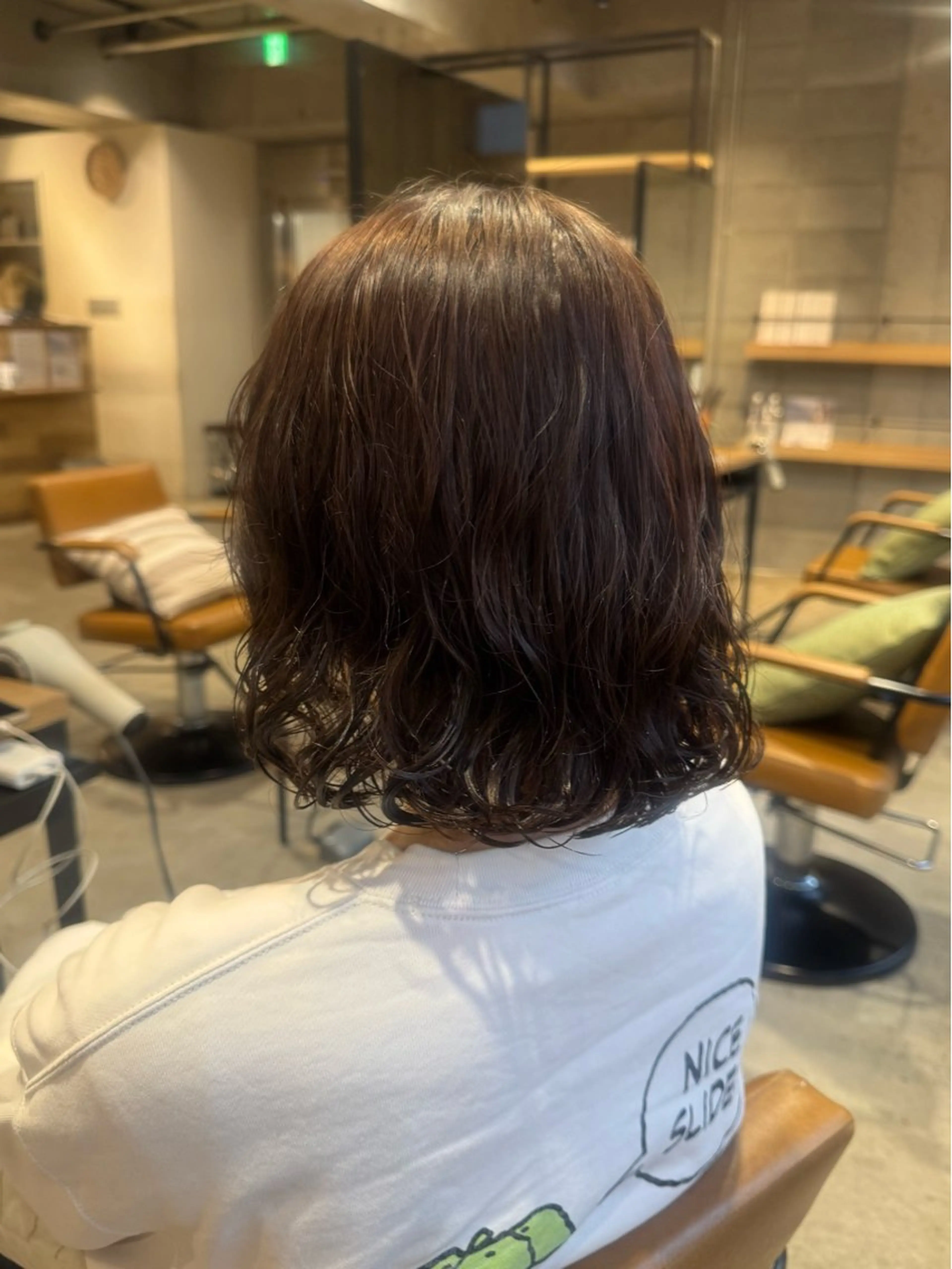 ショート パーマ ヘアアレンジ カット ヘアカラー パーマ トリートメント 顔まわり/艶カラー/ 🤎himari🤎のヘアスタイル