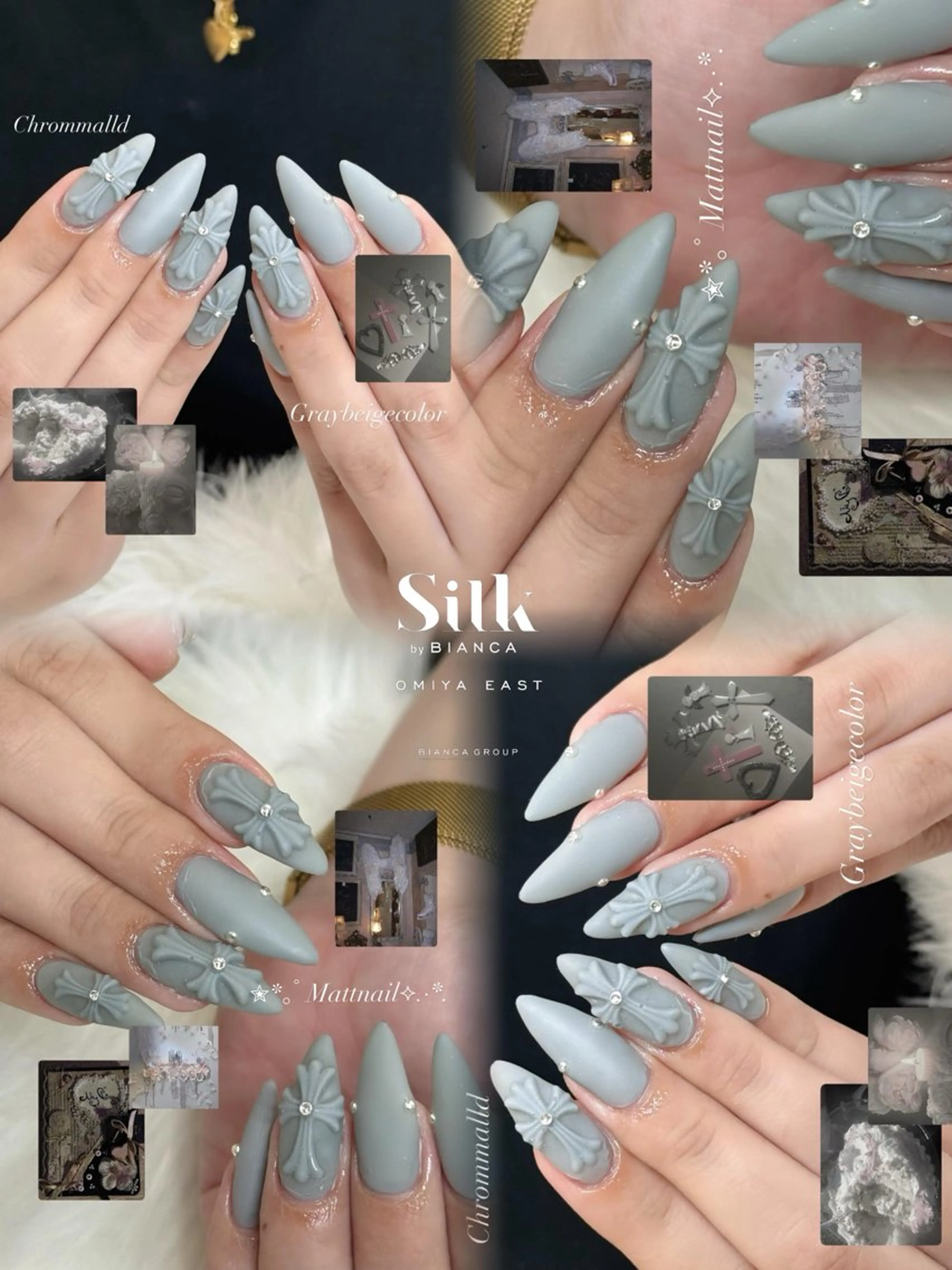 ネイル ハンドネイル 🎀Silk by Bianca陽菜果のネイルデザイン