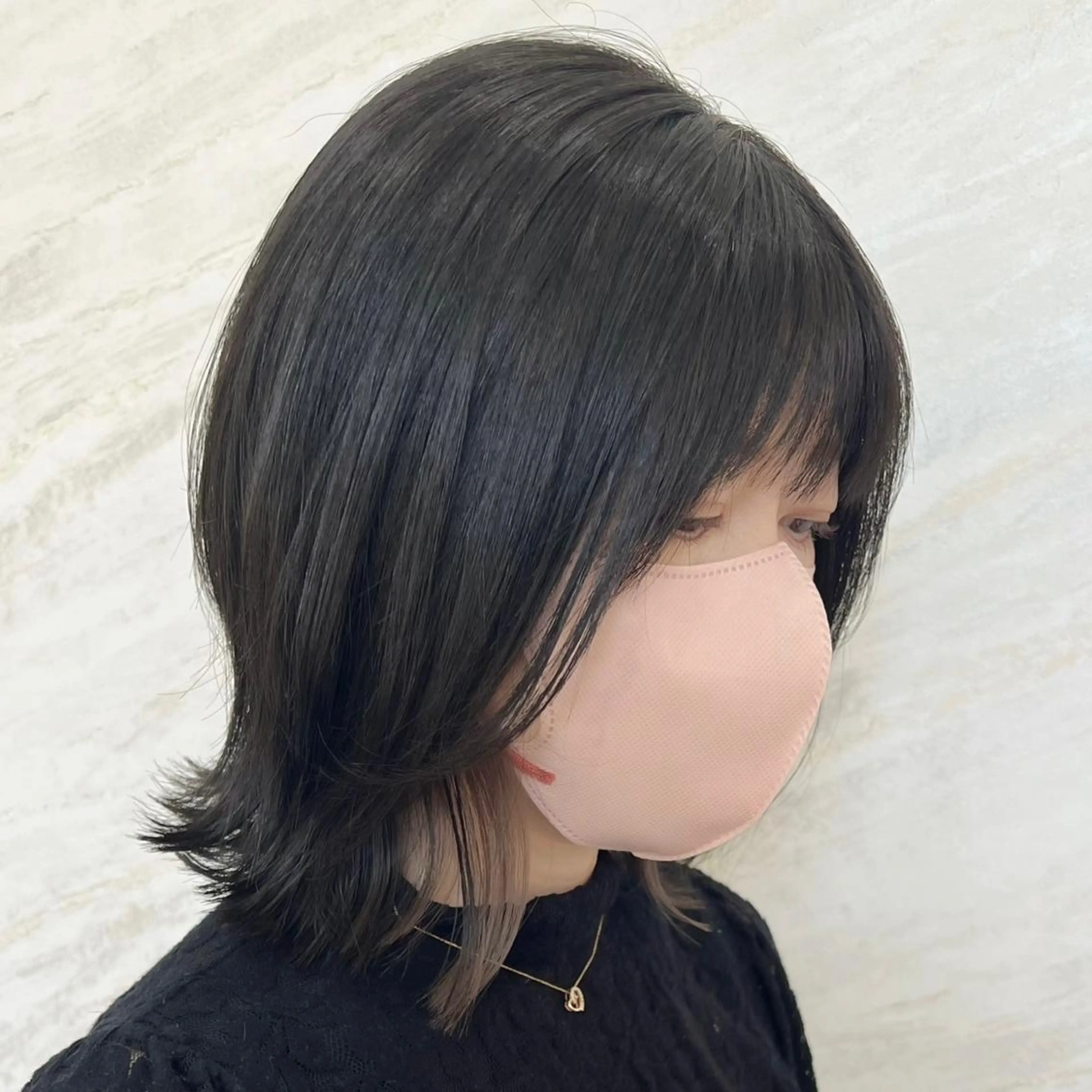 ミディアム カラー 顔周りカット/透明感 カラー🤍大塚蛍のヘアスタイル