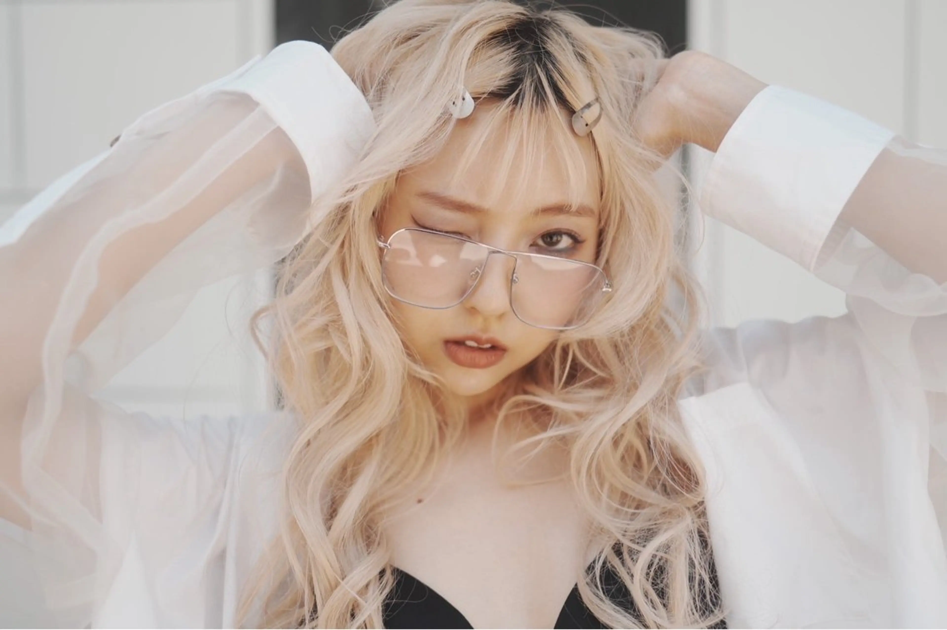 ロング ヘアカラー トリートメント メンズ縮毛矯正 ブリーチカラー/まやのヘアスタイル