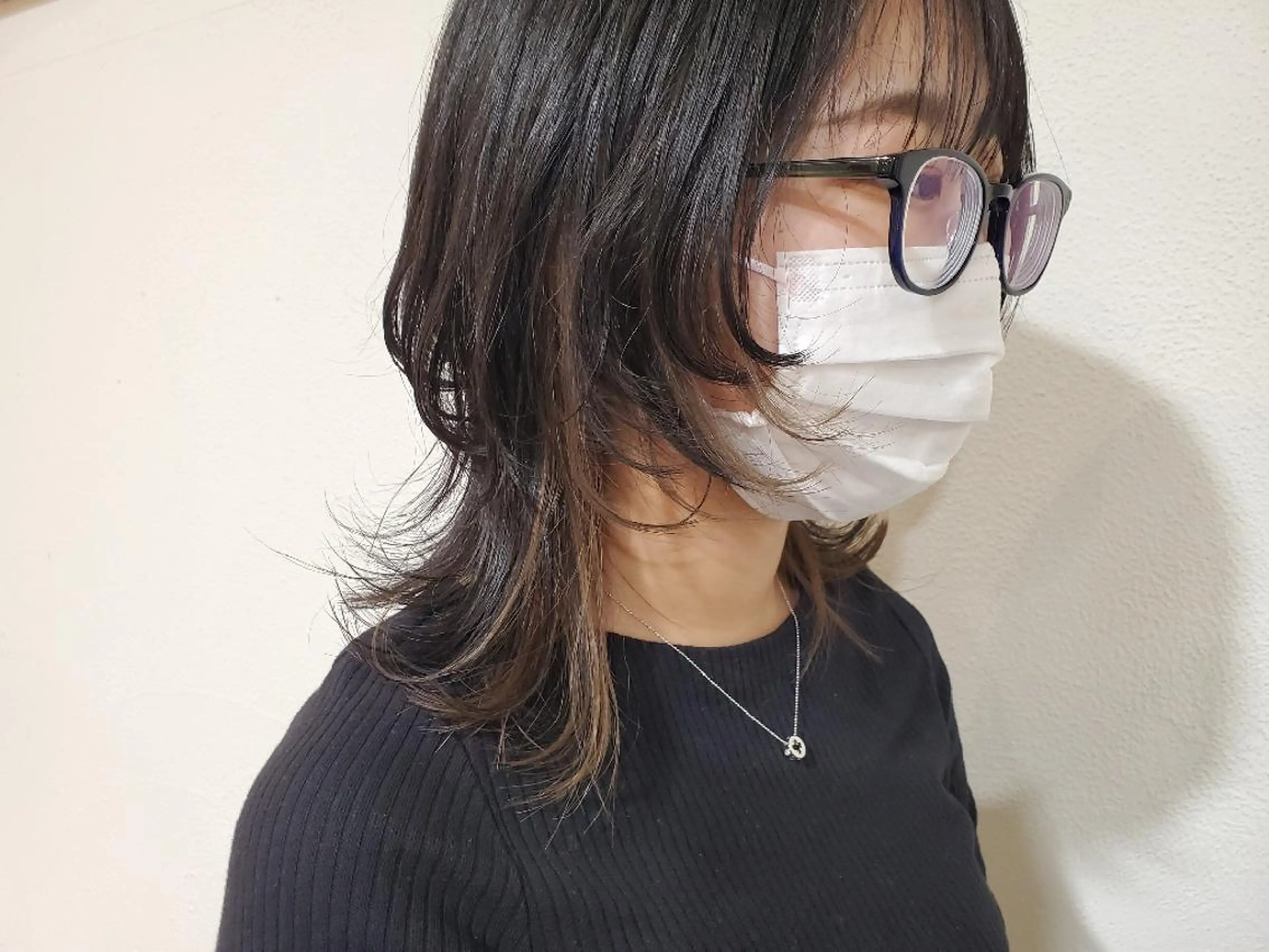 セミロング カラー ベージュカラー パ ルのヘアスタイル