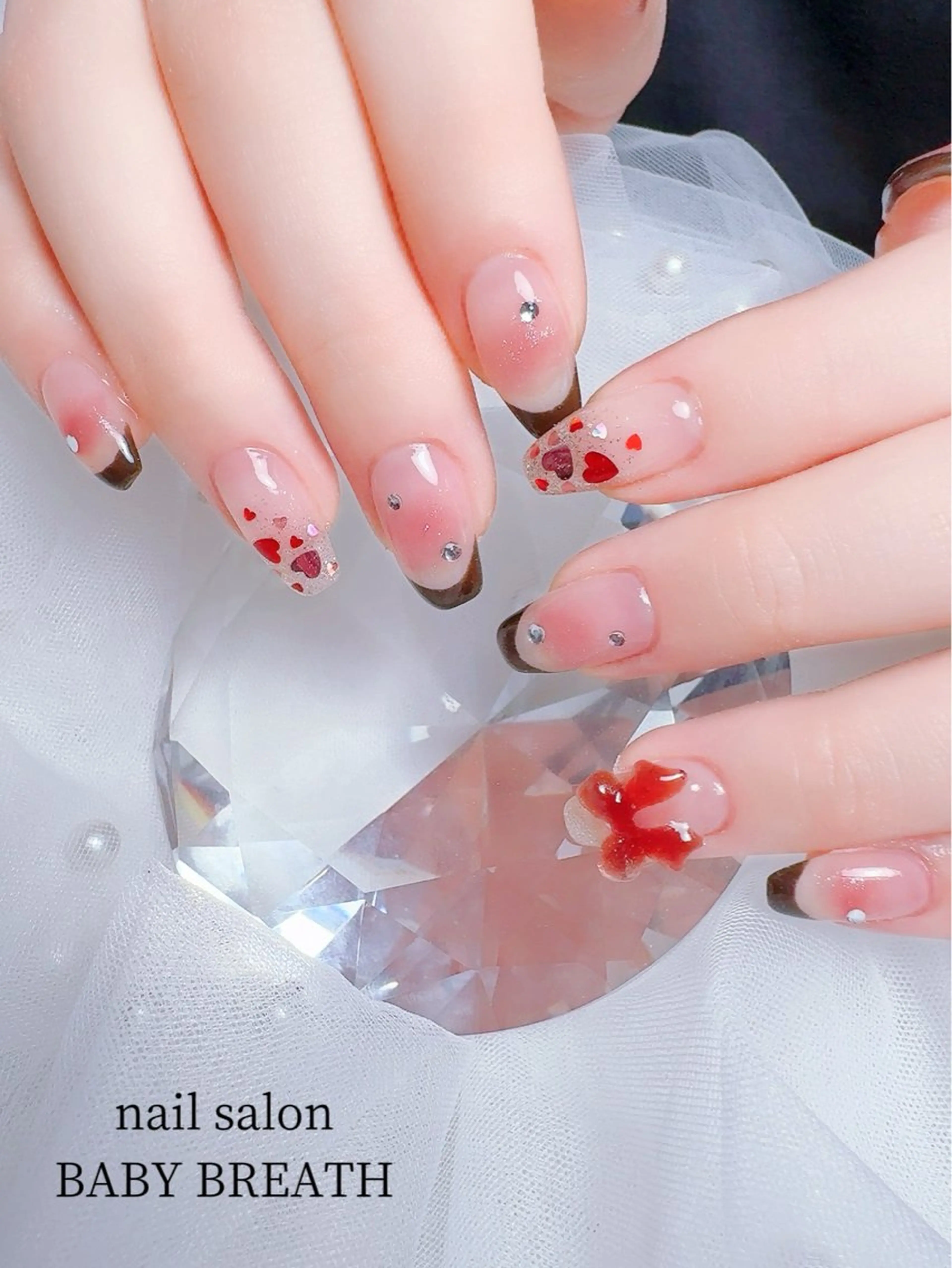 ネイル アートネイル フラッシュネイル フットネイル グラデーション ラメ(グリッター) ハンドネイル y natsumiのネイルデザイン