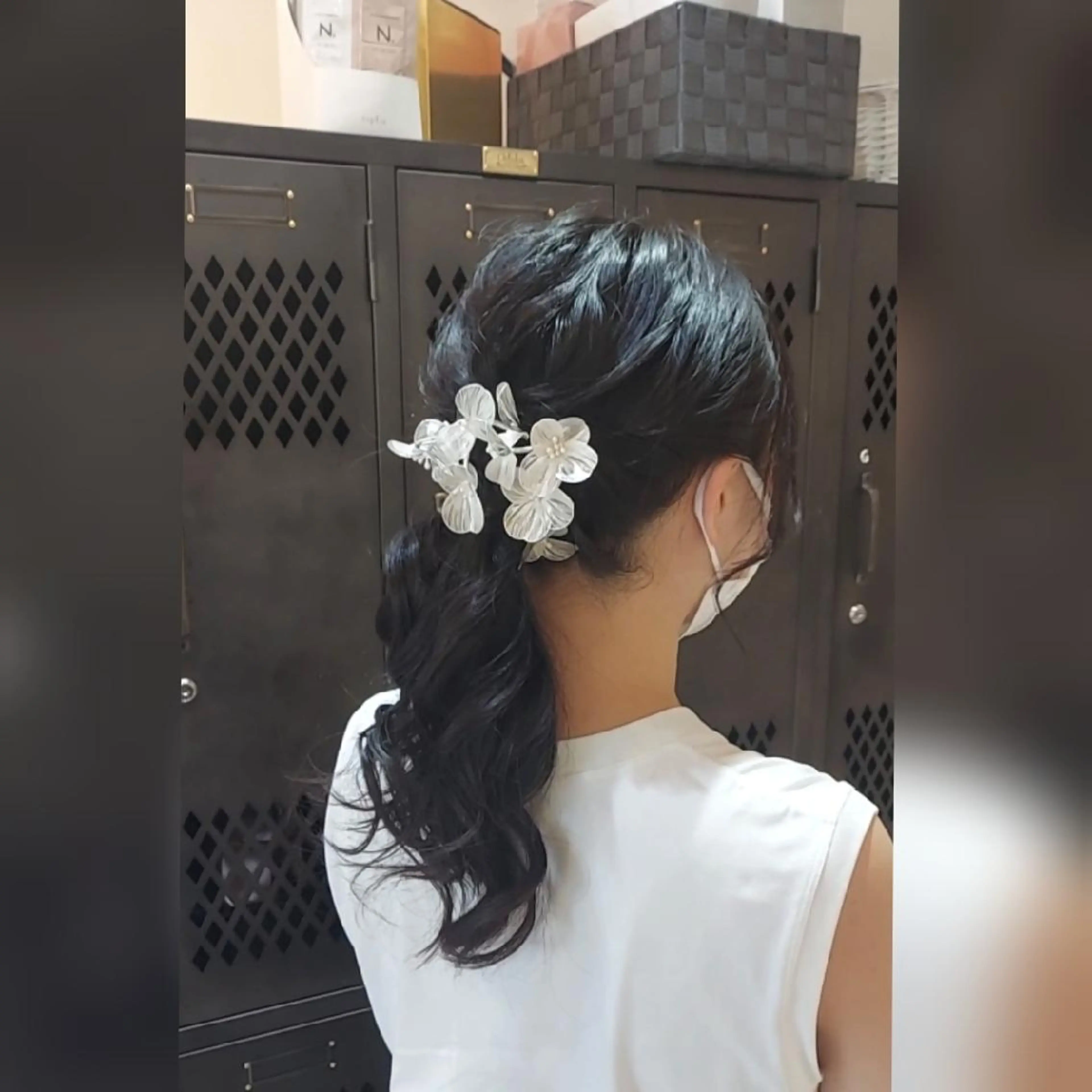 セミロング ヘアアレンジ あかね☆ヘアアレンジ /ボブ/縮毛矯正のヘアスタイル