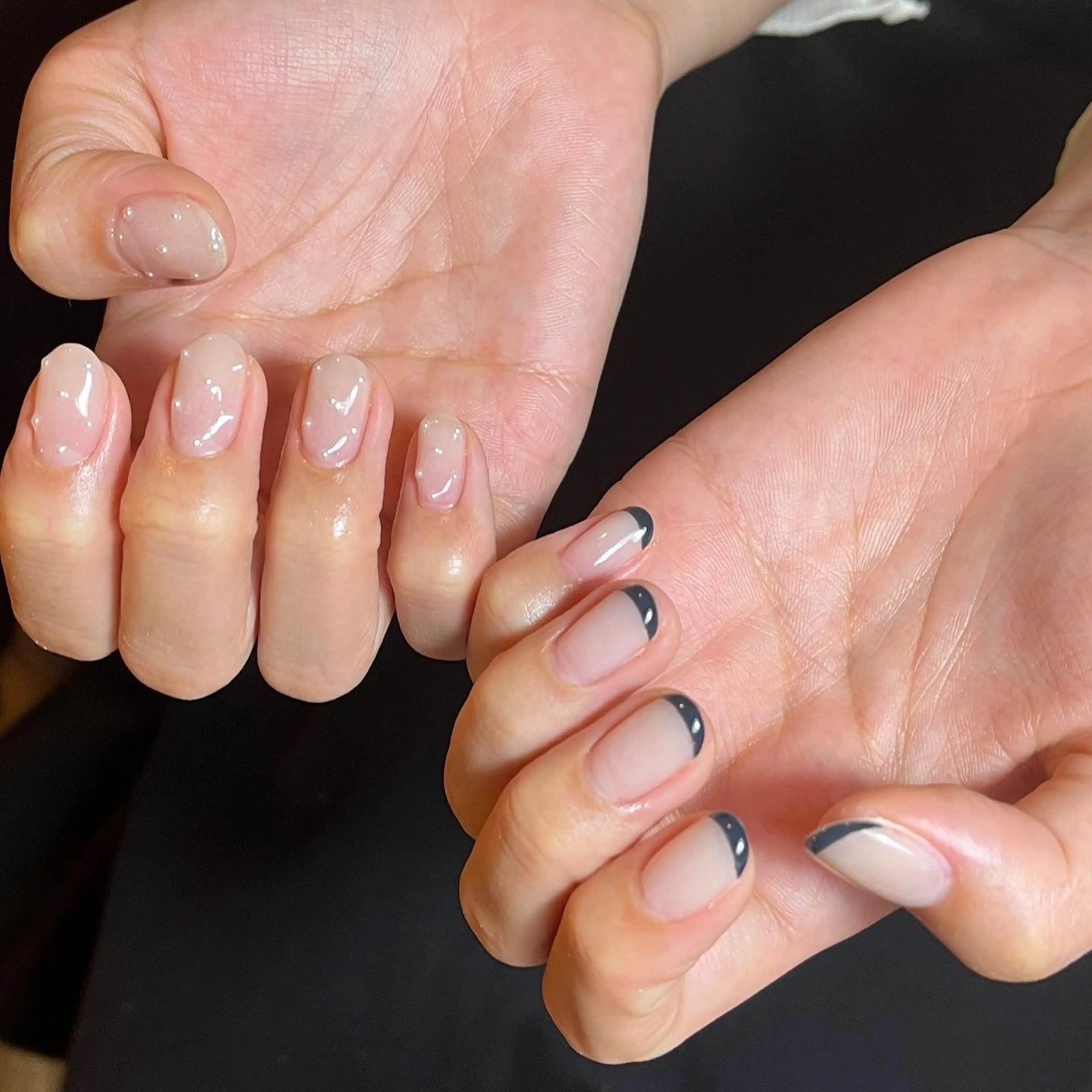 ネイル フレンチネイル フリーランス¨̮⃝ ネイリストOKADAのネイルデザイン