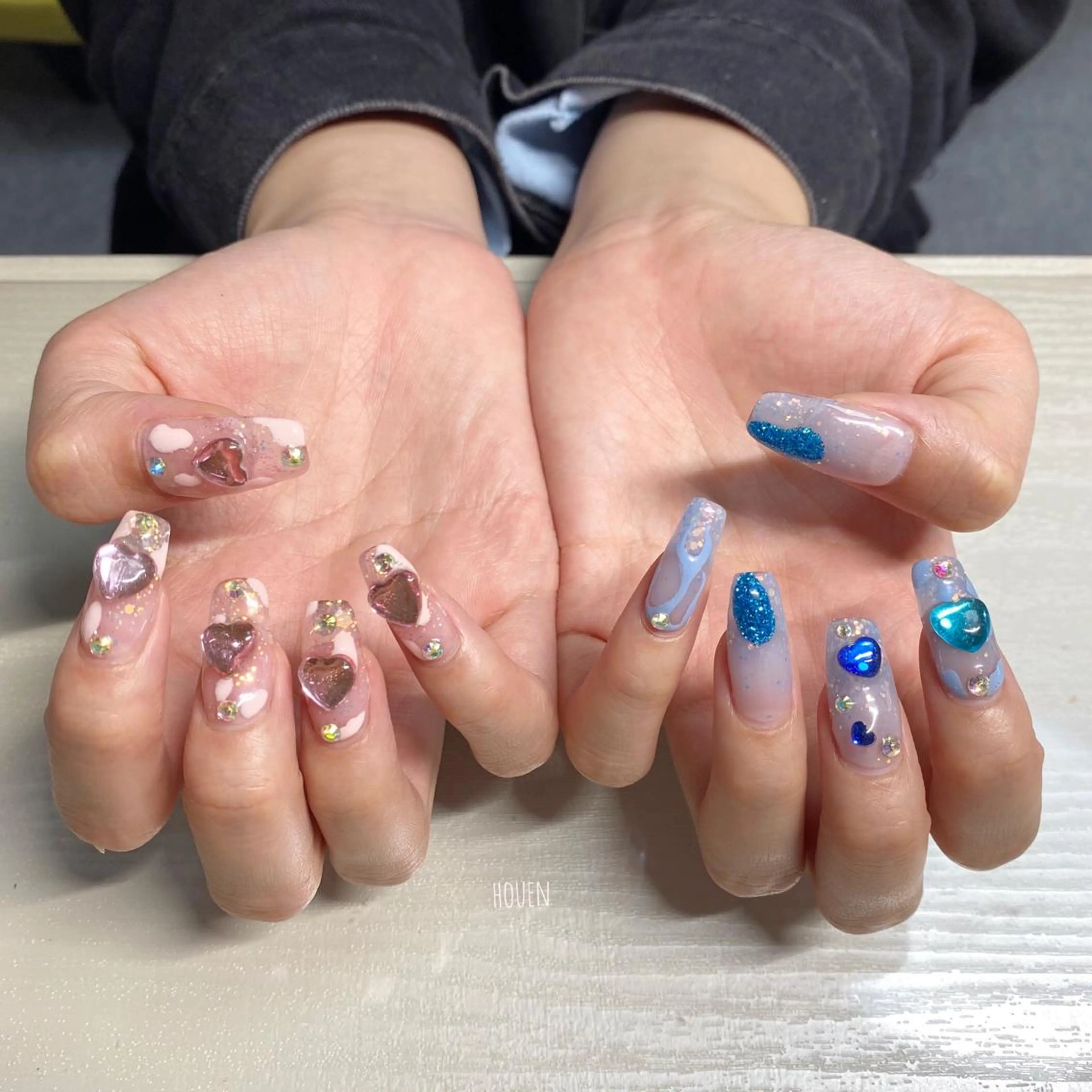 ネイル スカルプネイル I pinknail 韓国風·持ち込み専門のネイルデザイン