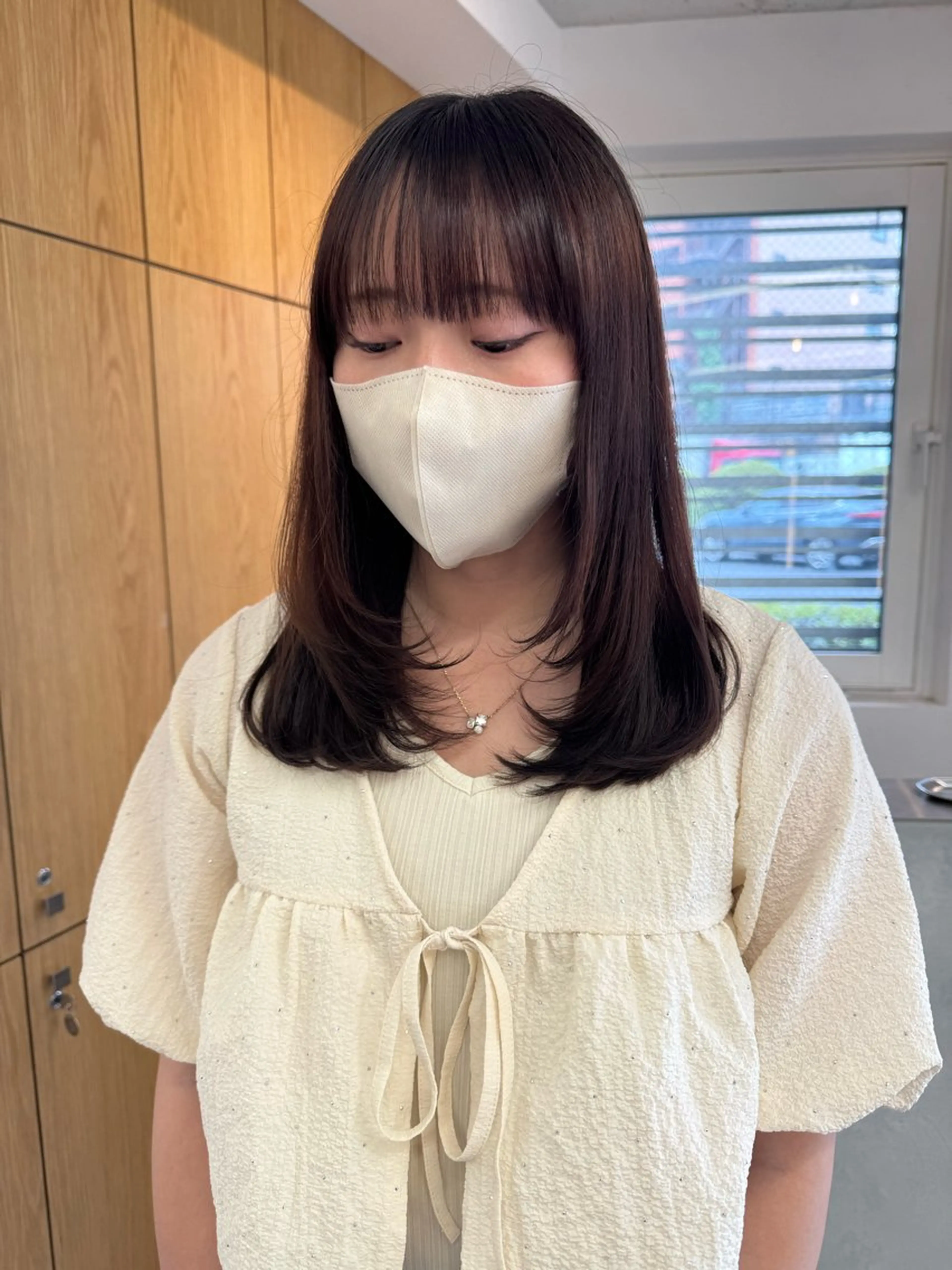 セミロング レイヤーカット カット 顔周りレイヤー /kokoro🦮のヘアスタイル