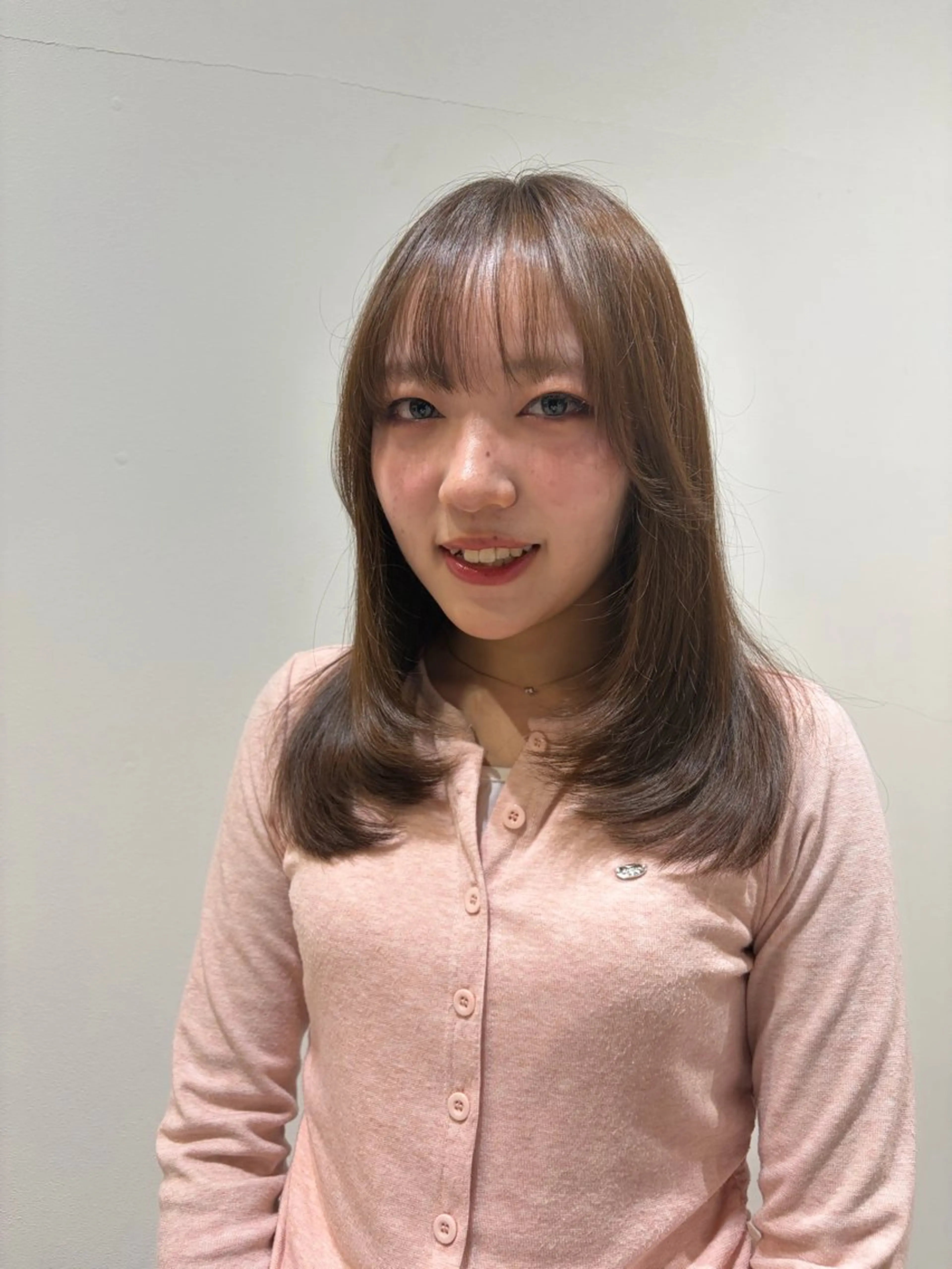 セミロング カット ヘアカラー トリートメント ♡オシャ髪♡AI ✂️newi町田のヘアスタイル