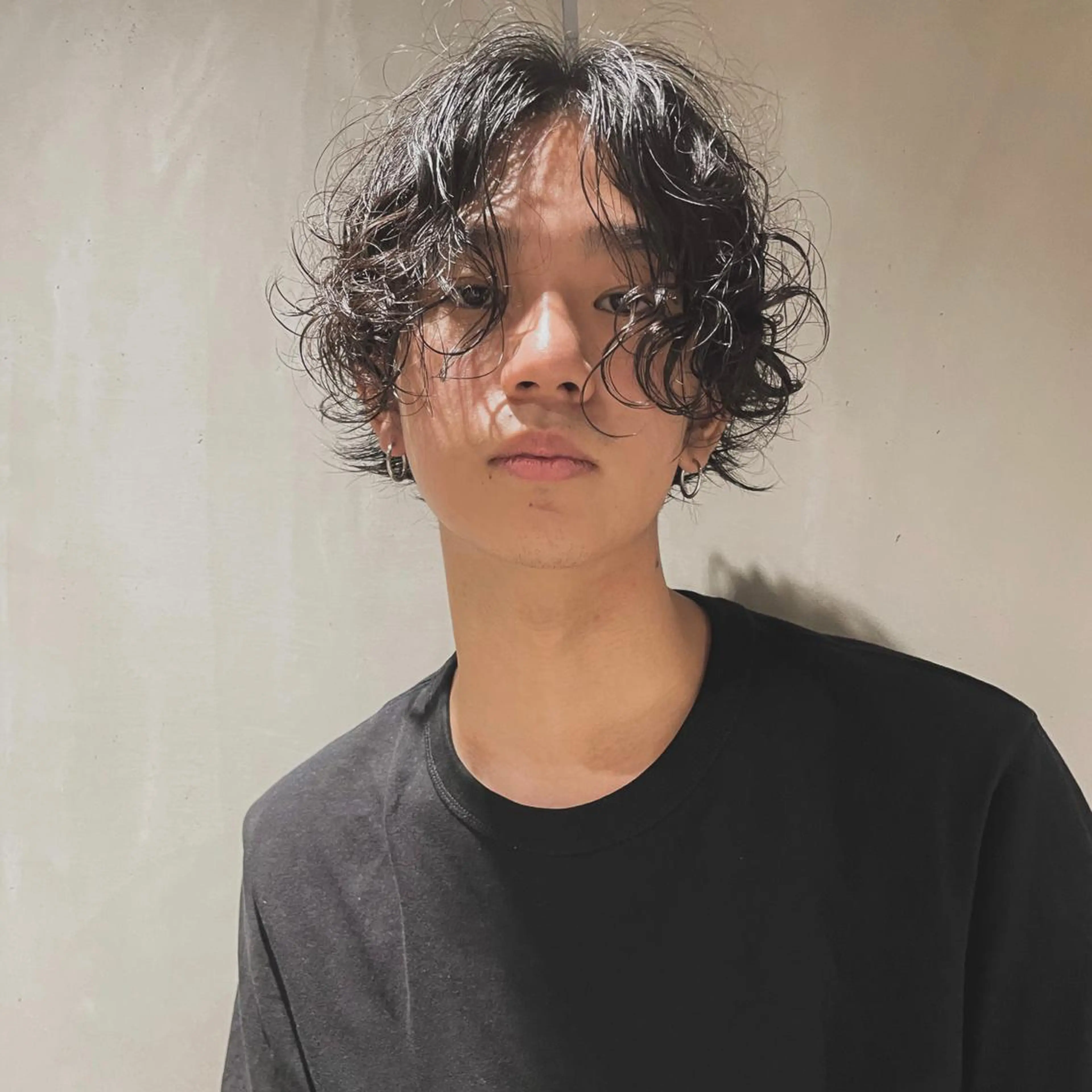 パーマ メンズ ショートボブ メンズブリーチ メンズデザインカット フェードカット メンズハイライト カット パーマ 🌈圧倒的デザイン パーマ　関和希のヘアスタイル