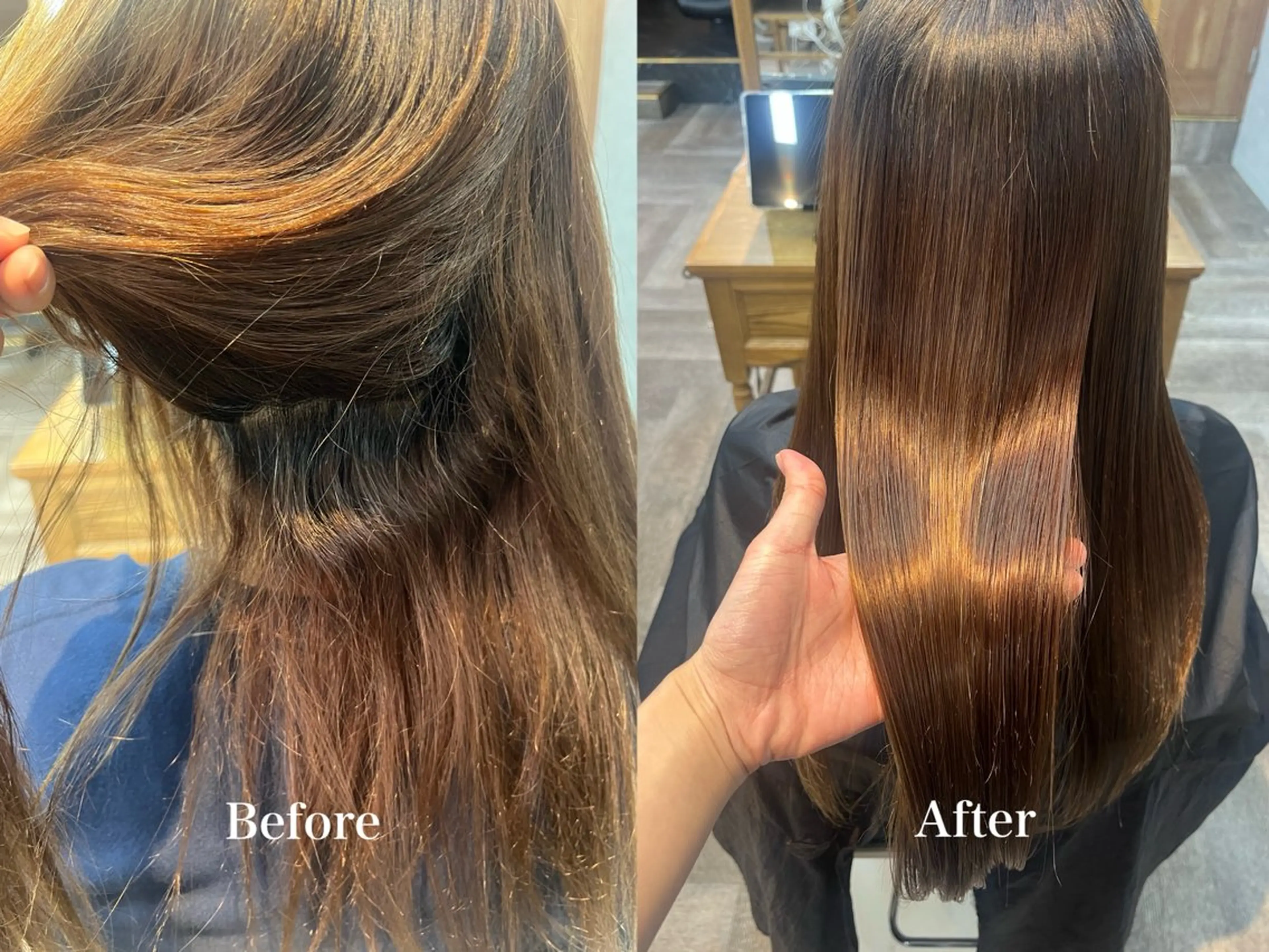 ロング 縮毛矯正 トリートメント こと 🐰のヘアスタイル