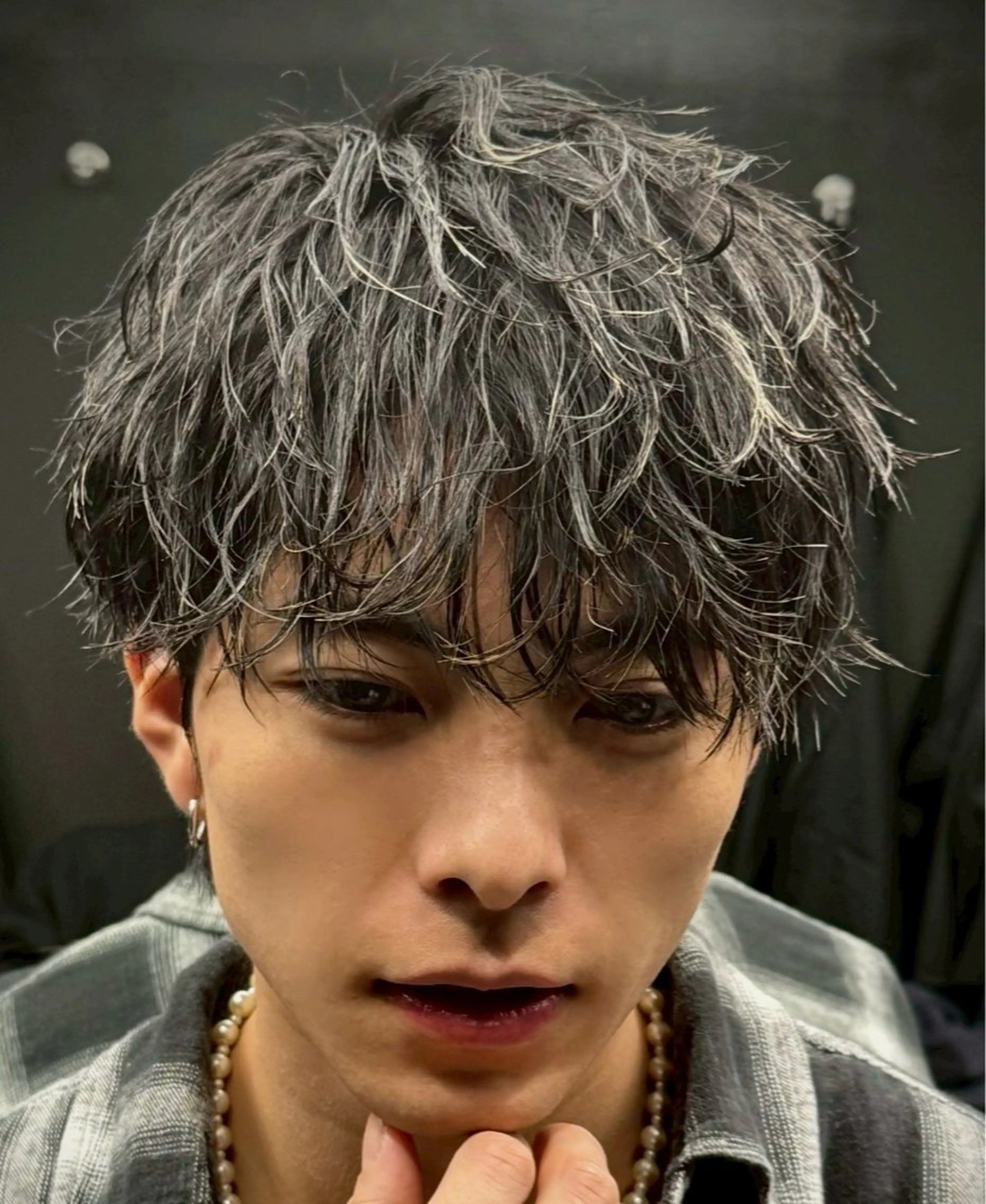 ショート パーマ メンズ かずき 💈毛流れ💈のヘアスタイル