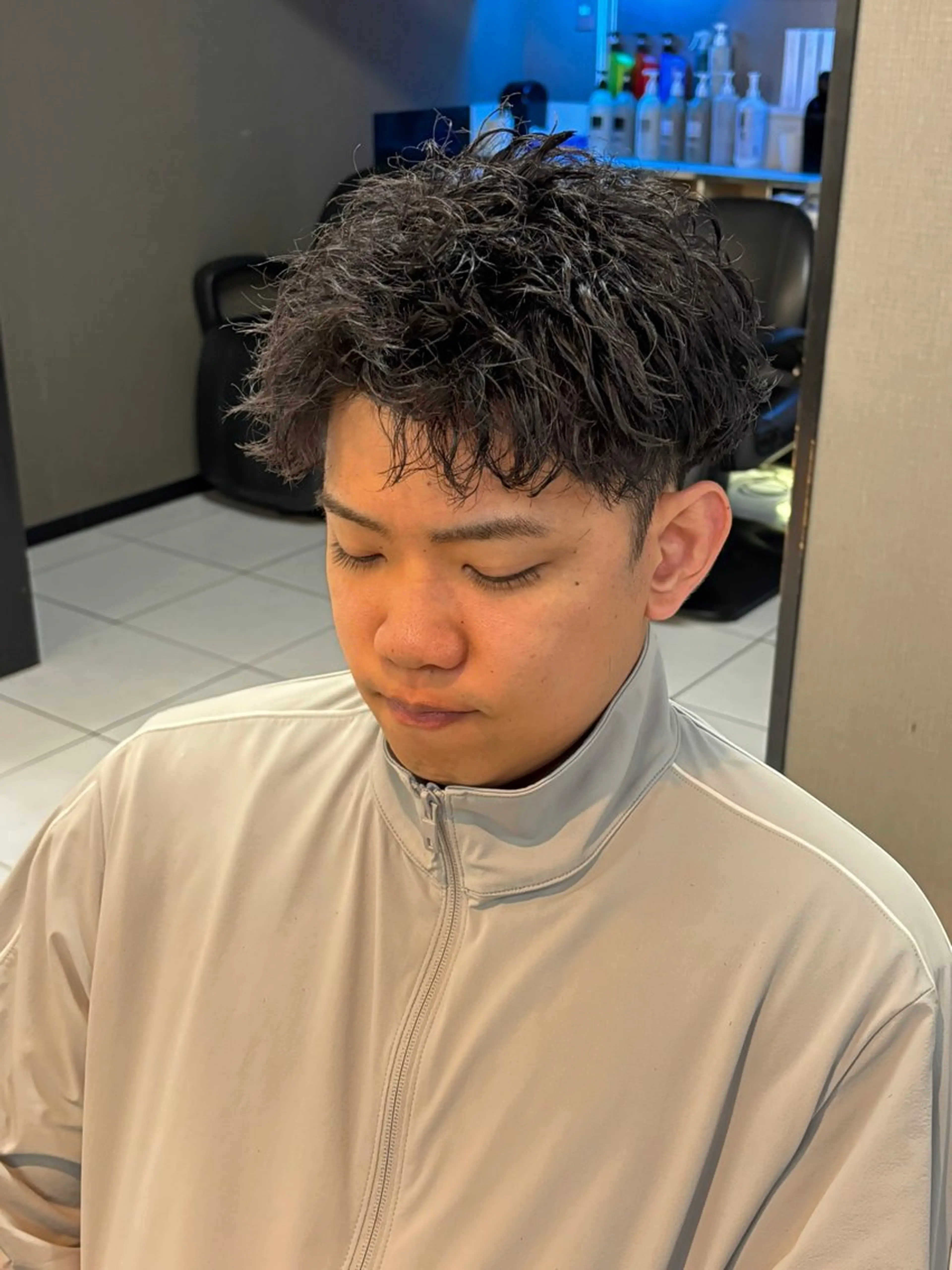 メンズ メンズパーマ カット パーマ 加川 隼人のヘアスタイル
