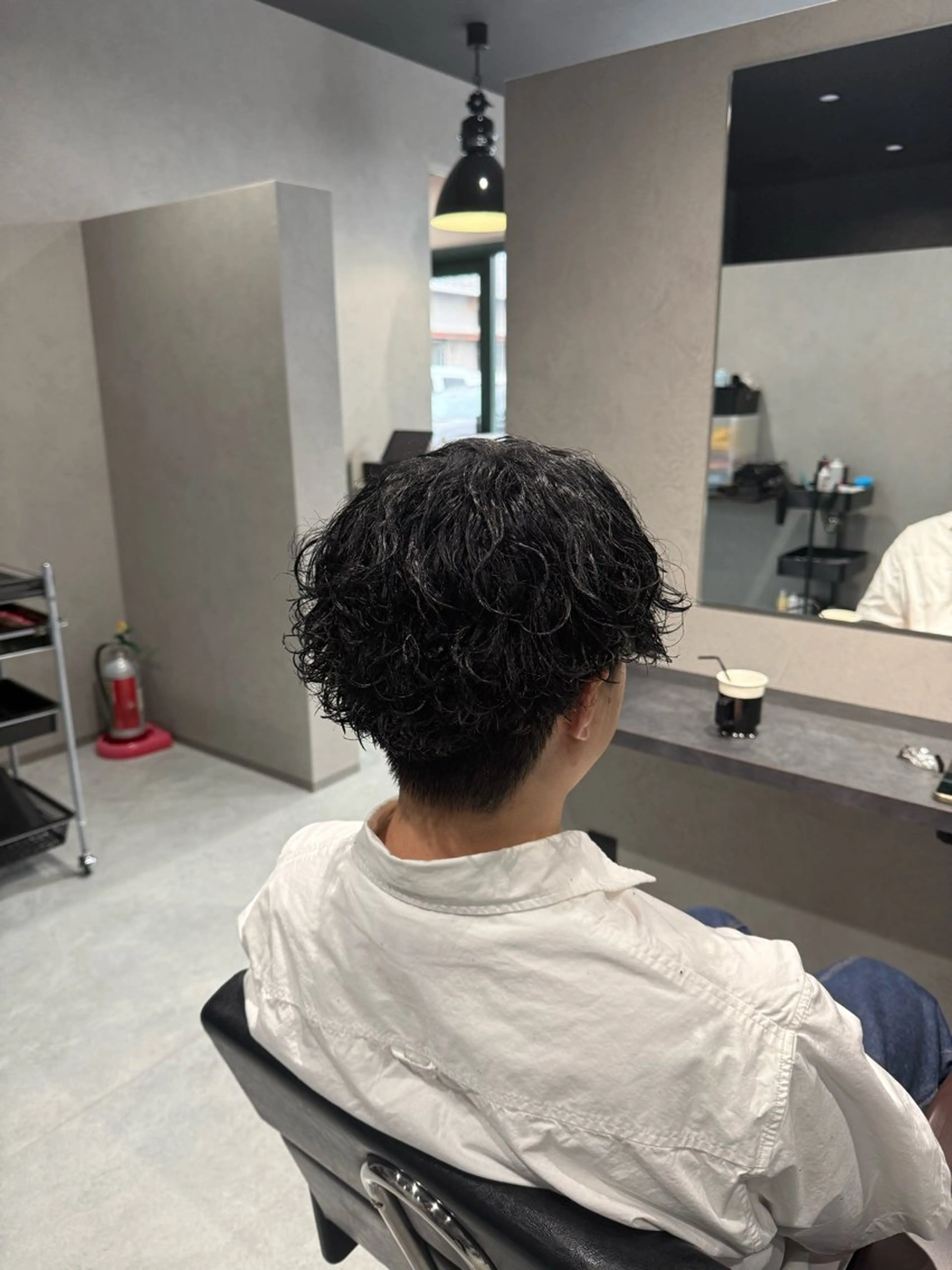 ショート カラー パーマ カット ヘアカラー パーマ 山田 聖也のヘアスタイル