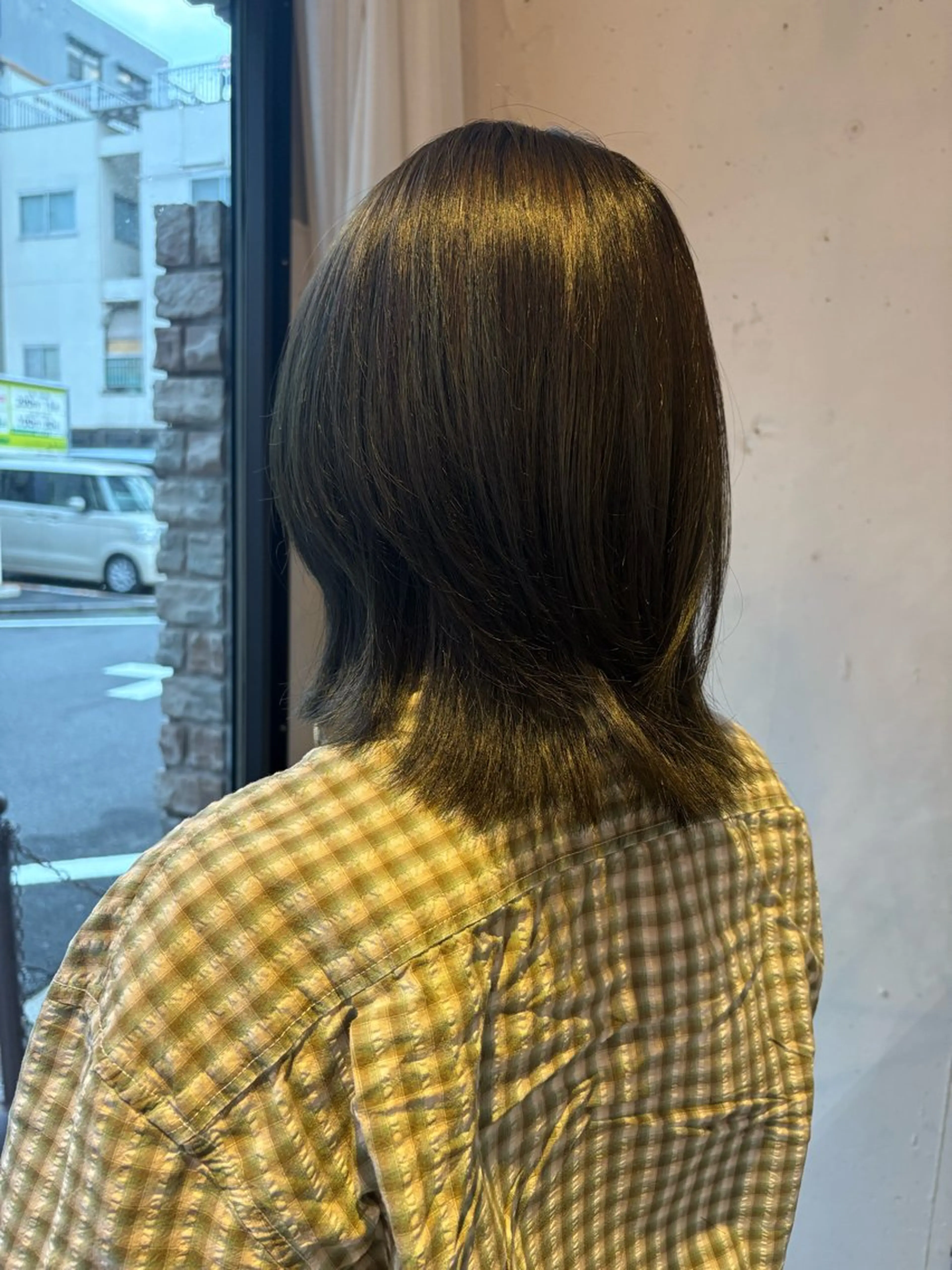 ミディアム カット ヘアカラー かりん髪質改善 /メンズカットのヘアスタイル