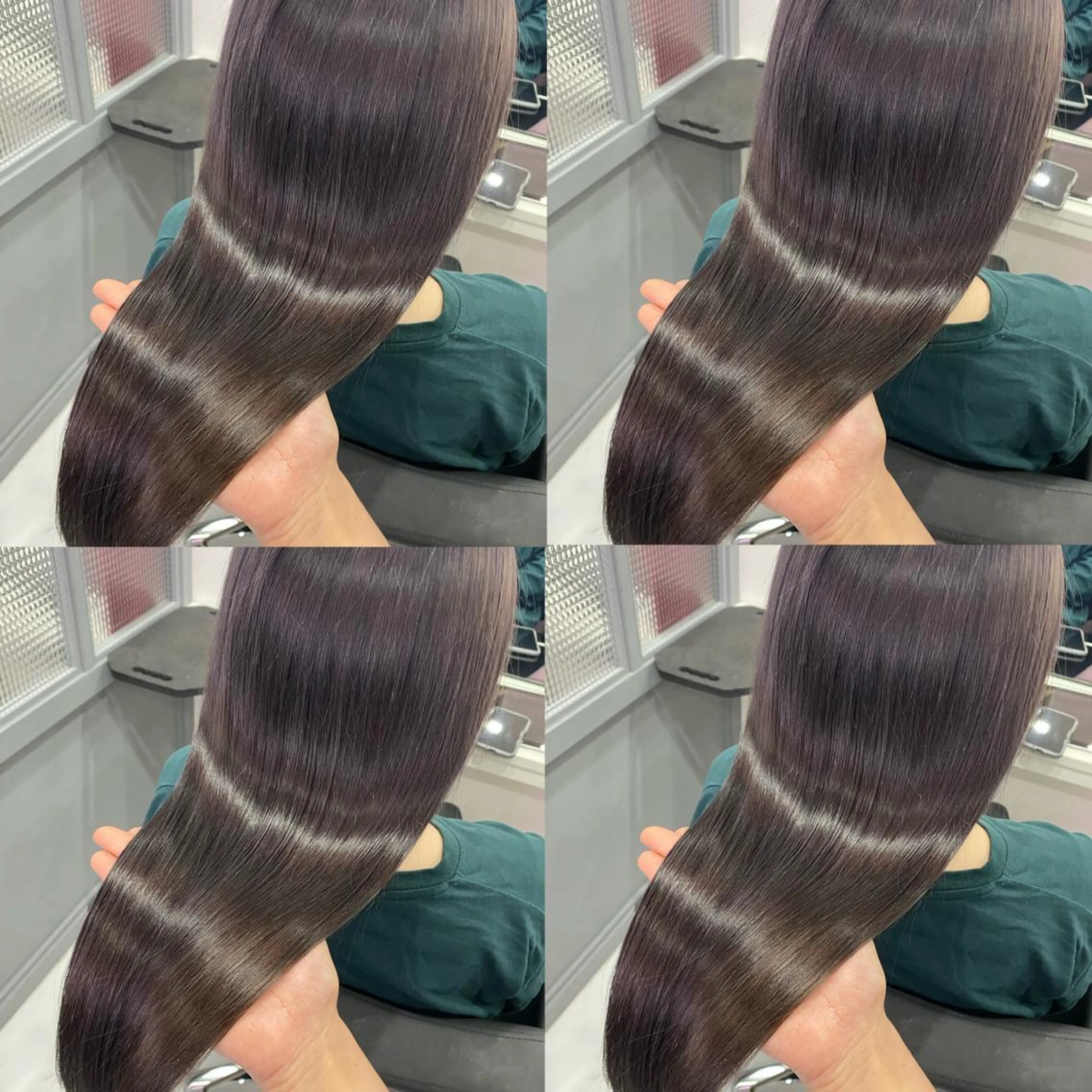 ロング カラー カット ヘアカラー 髪質改善×矯正🫧 韓国ヘアasamiのヘアスタイル