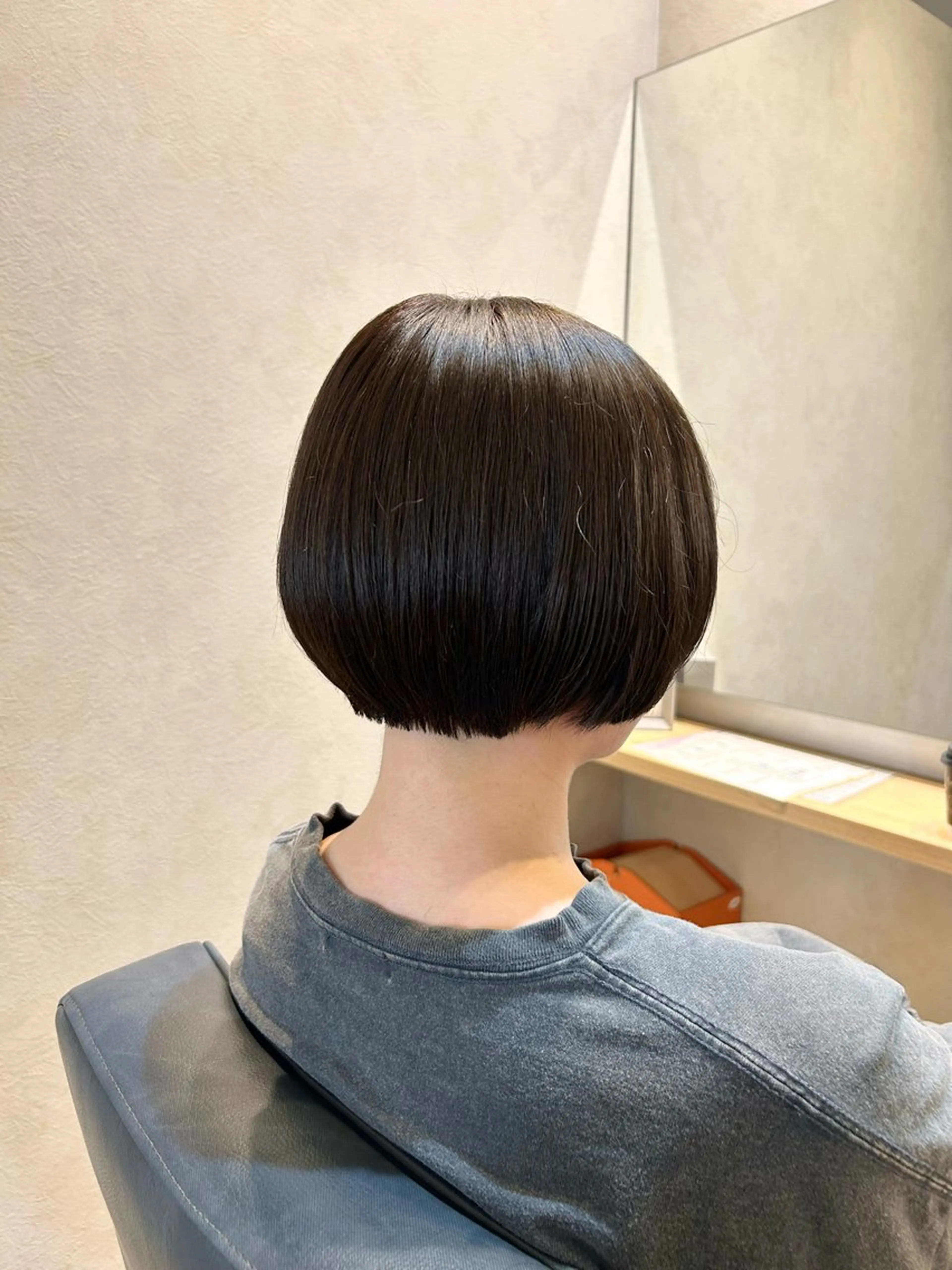 ショート ボブ カット 縮毛矯正 トリートメント 児玉 りなのヘアスタイル